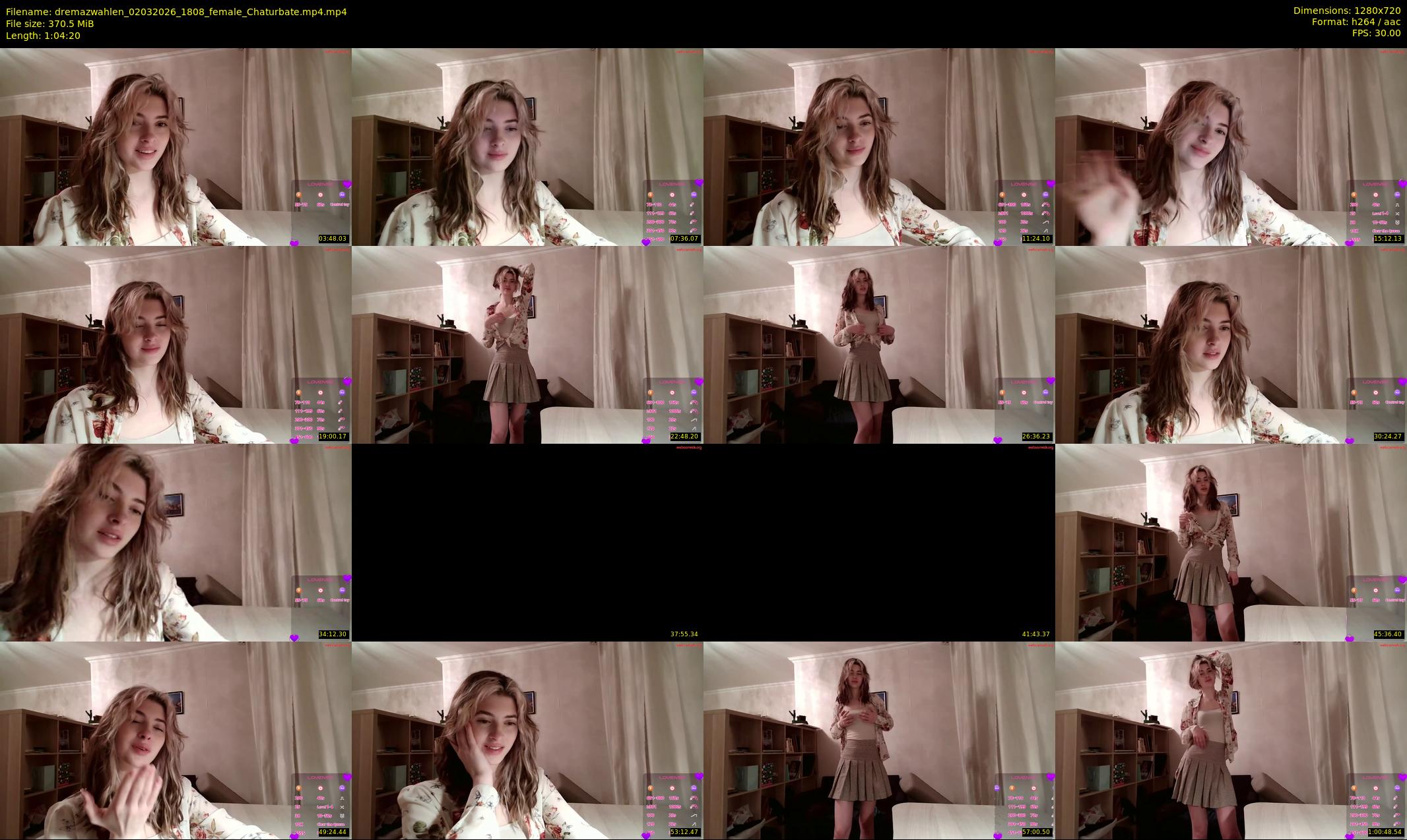 dremazwahlen — 65 minute Chaturbate female cam show recording, 720p, Mar 2, 2026