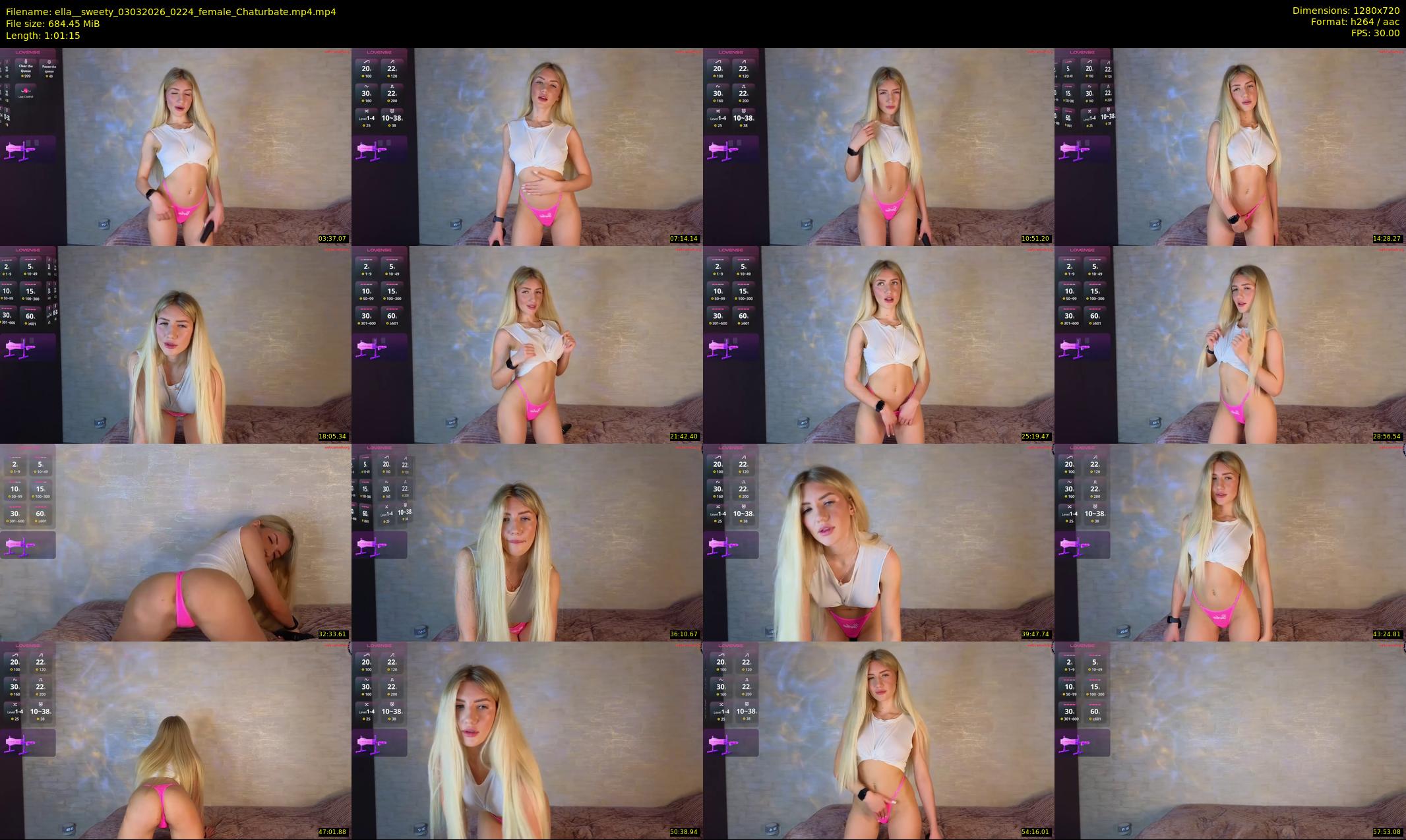 ella__sweety — 62 minute Chaturbate female cam show recording, 720p, Mar 3, 2026