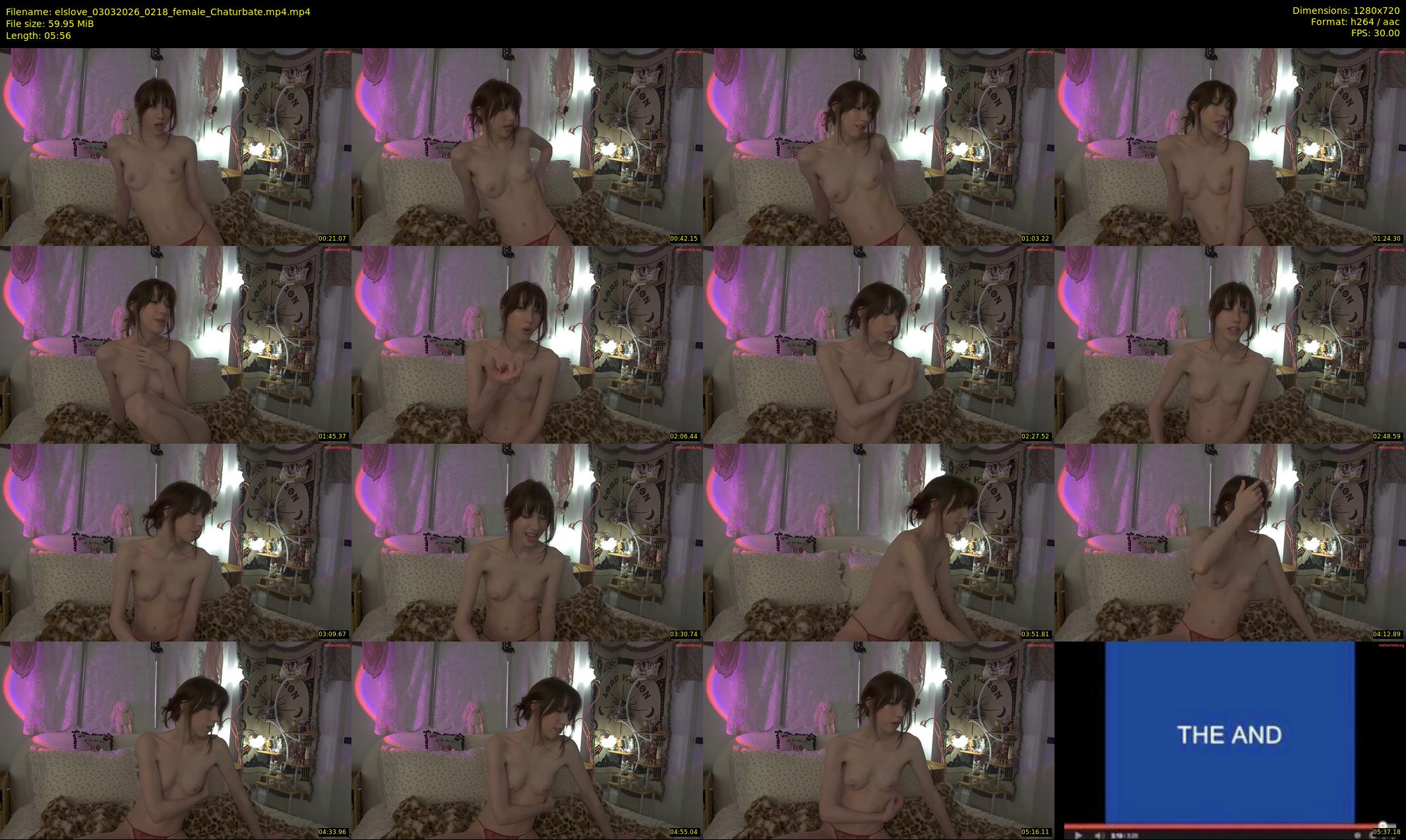 elslove — 6 minute Chaturbate female cam show recording, 720p, Mar 3, 2026