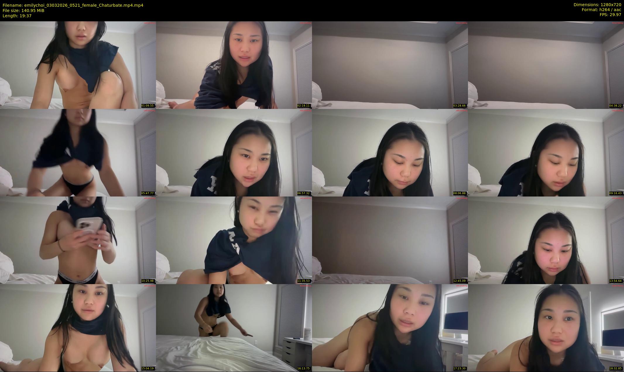 emilychoi — 20 minute Chaturbate female cam show recording, 720p, Mar 3, 2026