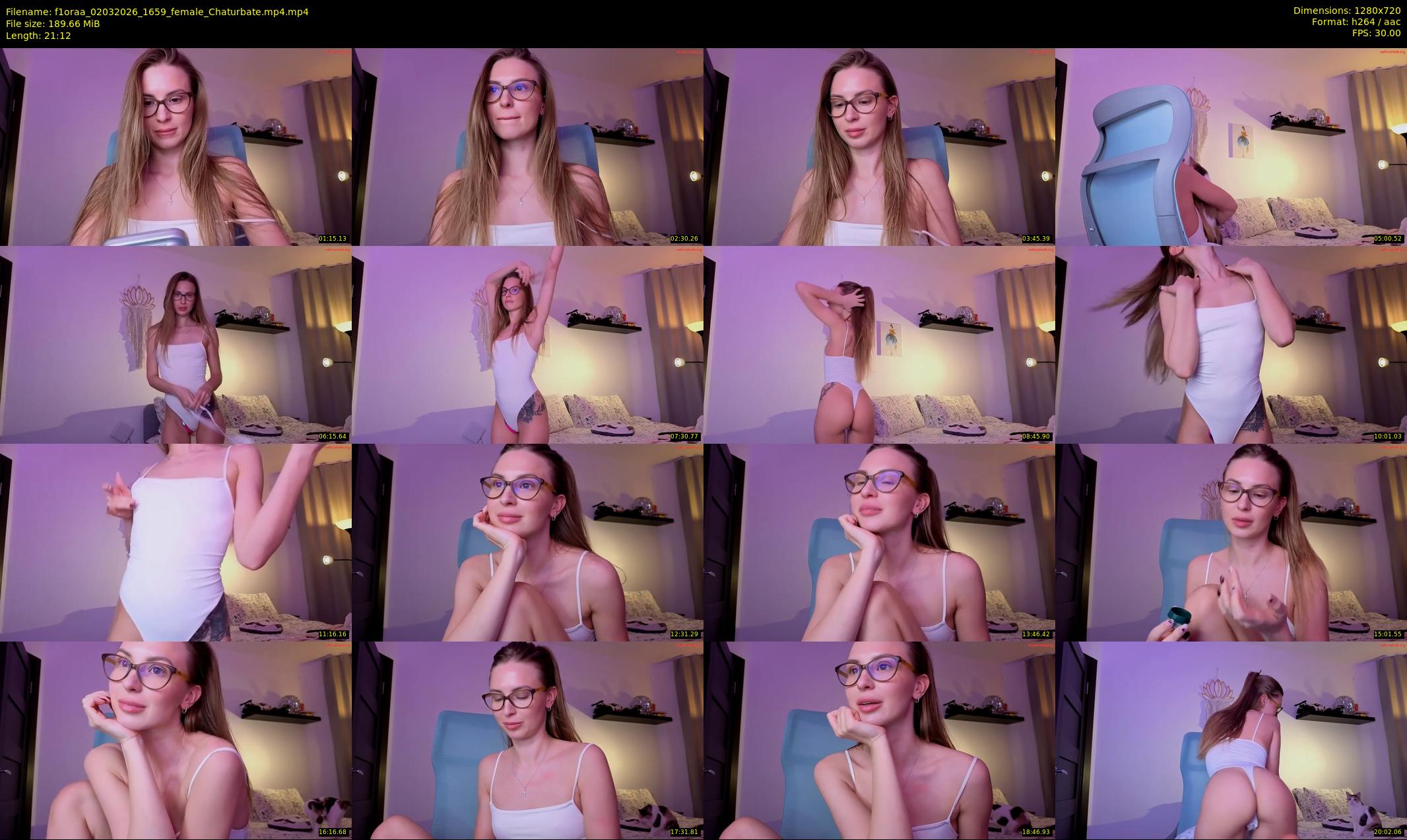 f1oraa — 22 minute Chaturbate female cam show recording, 720p, Mar 2, 2026
