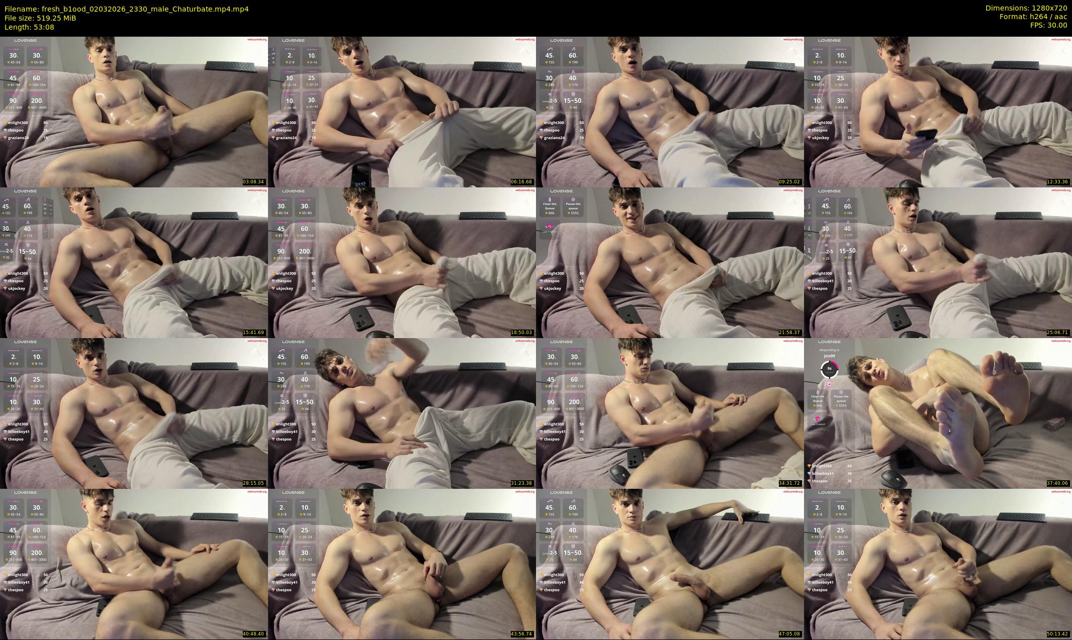 fresh_b1ood — 54 minute Chaturbate male cam show recording, 720p, Mar 2, 2026