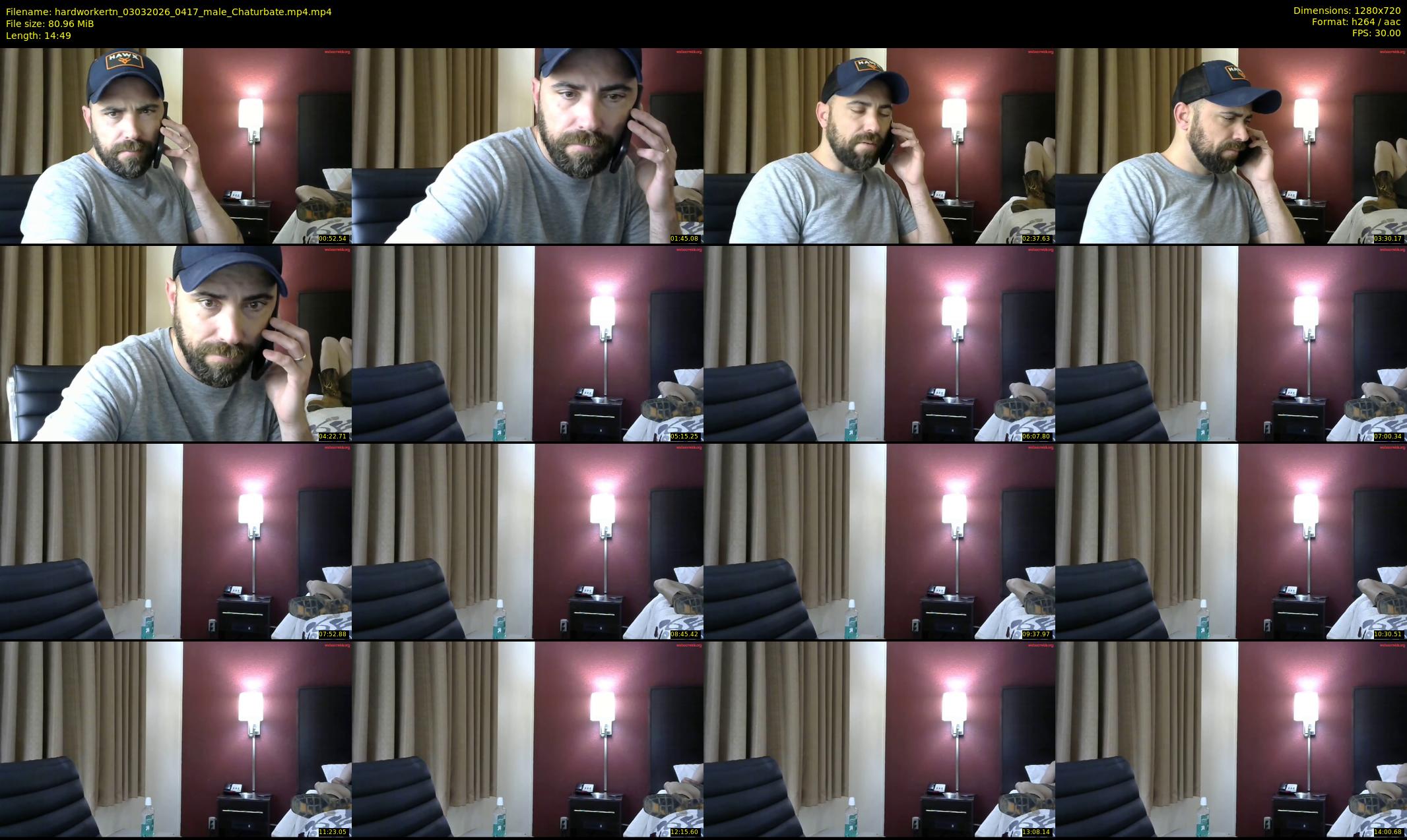 hardworkertn — 15 minute Chaturbate male cam show recording, 720p, Mar 3, 2026