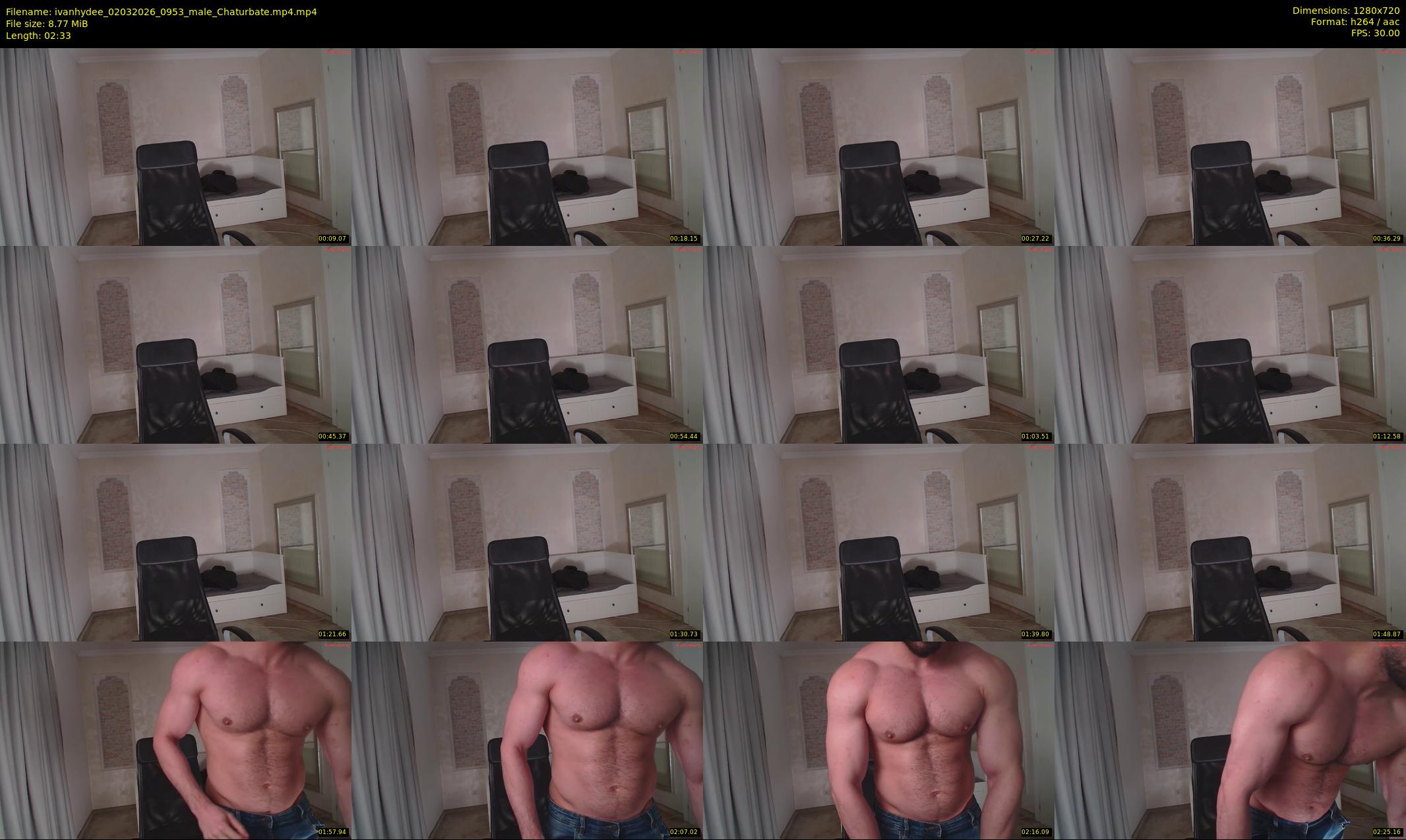 ivanhydee — 3 minute Chaturbate male cam show recording, 720p, Mar 2, 2026