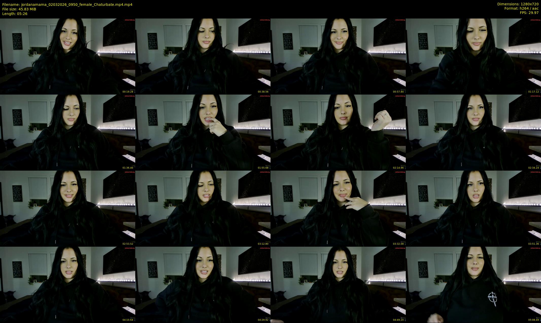 jordanamama — 6 minute Chaturbate couple cam show recording, 720p, Mar 2, 2026