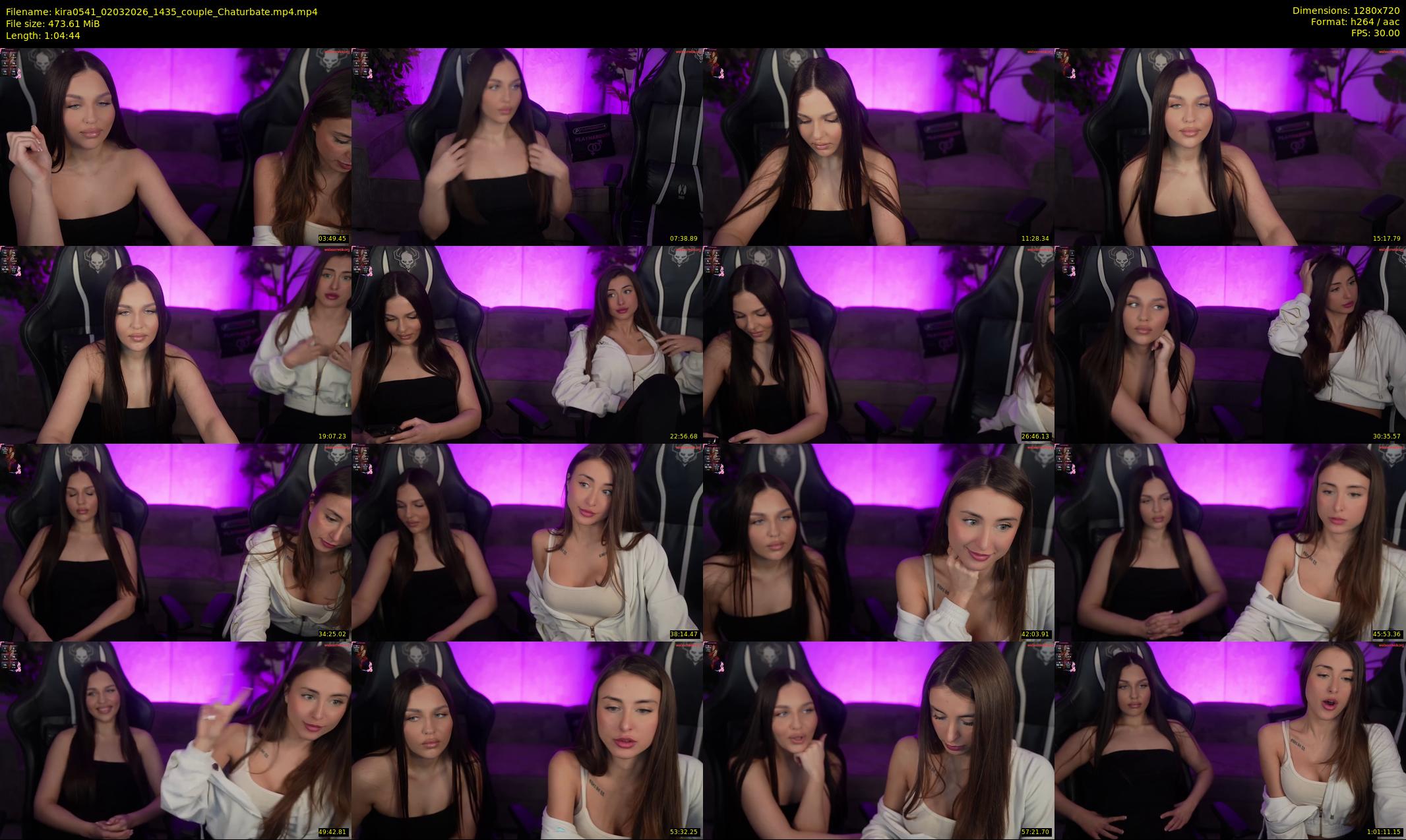 kira0541 — 65 minute Chaturbate couple cam show recording, 720p, Mar 2, 2026