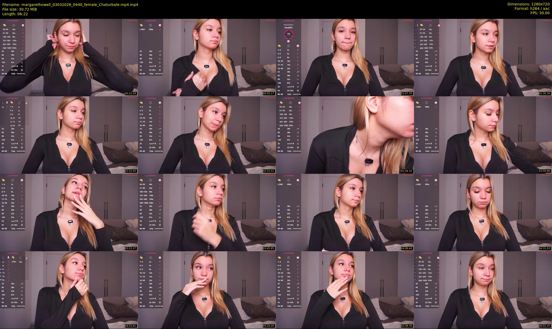 margarethowell — 7 minute Chaturbate female cam show recording, 720p, Mar 3, 2026