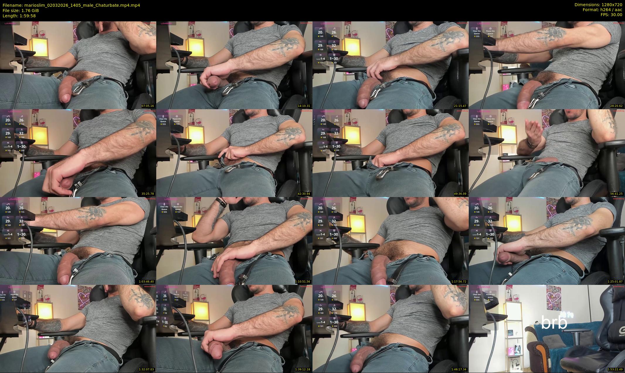 marioslim — 120 minute Chaturbate male cam show recording, 720p, Mar 2, 2026