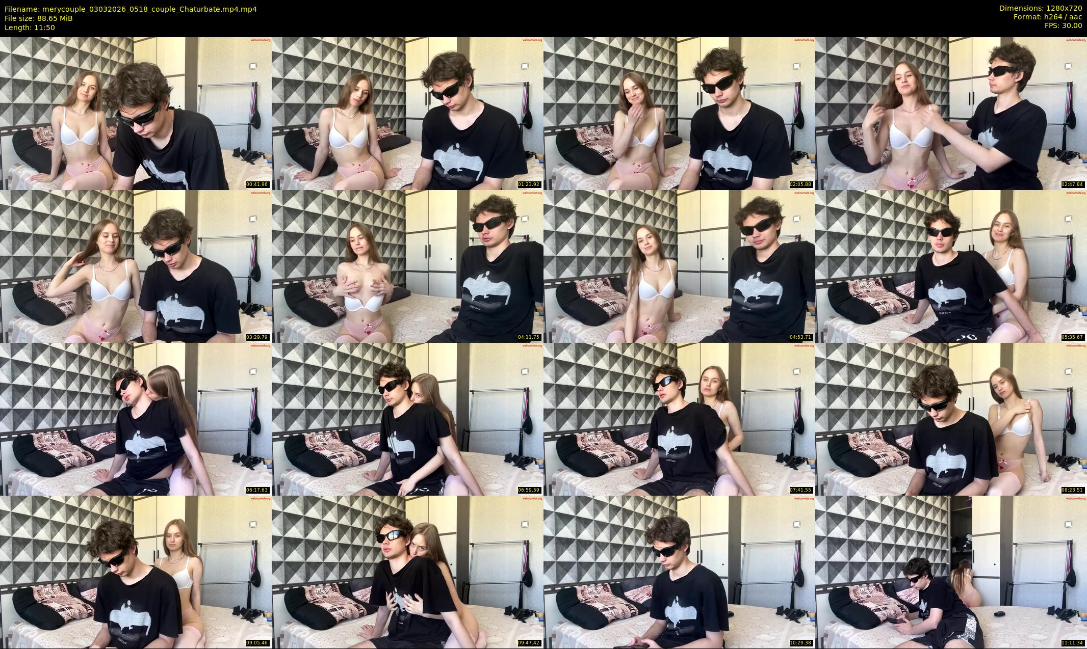 merycouple — 12 minute Chaturbate couple cam show recording, 720p, Mar 3, 2026