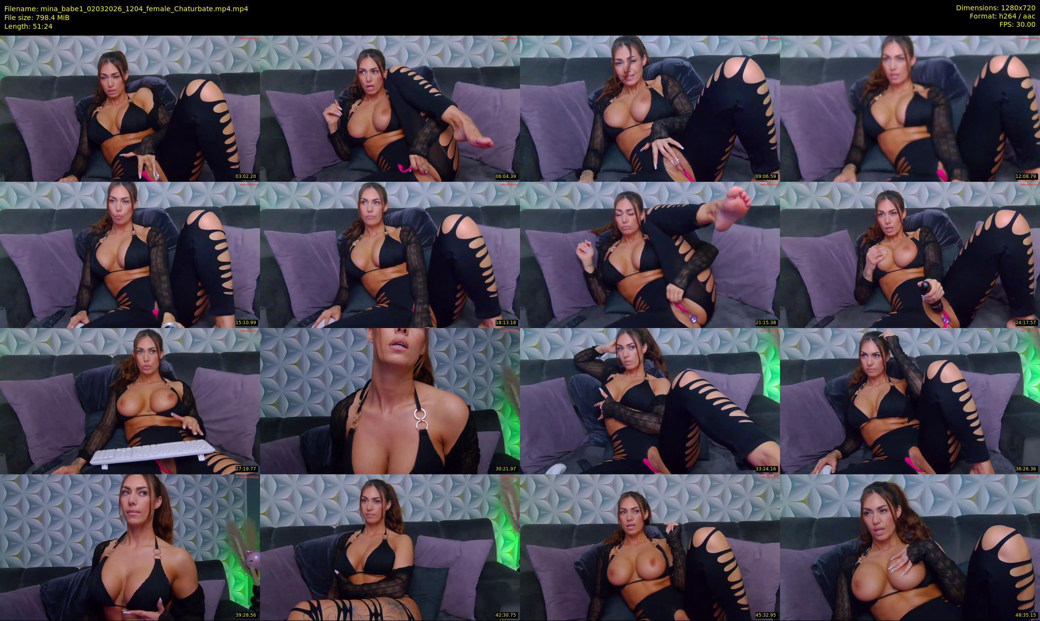 mina_babe1 — 52 minute Chaturbate female cam show recording, 720p, Mar 2, 2026