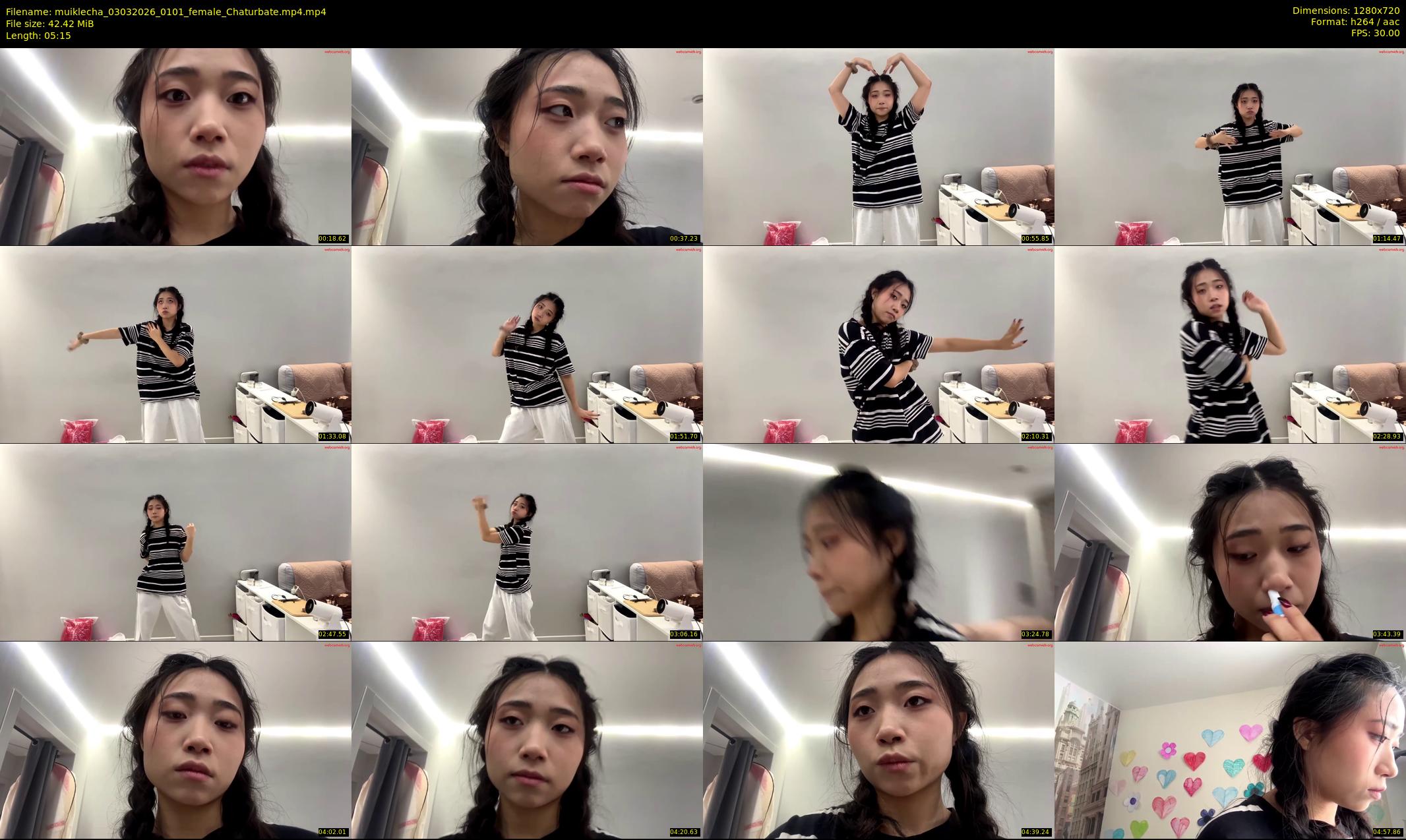 muiklecha — 6 minute Chaturbate female cam show recording, 720p, Mar 3, 2026