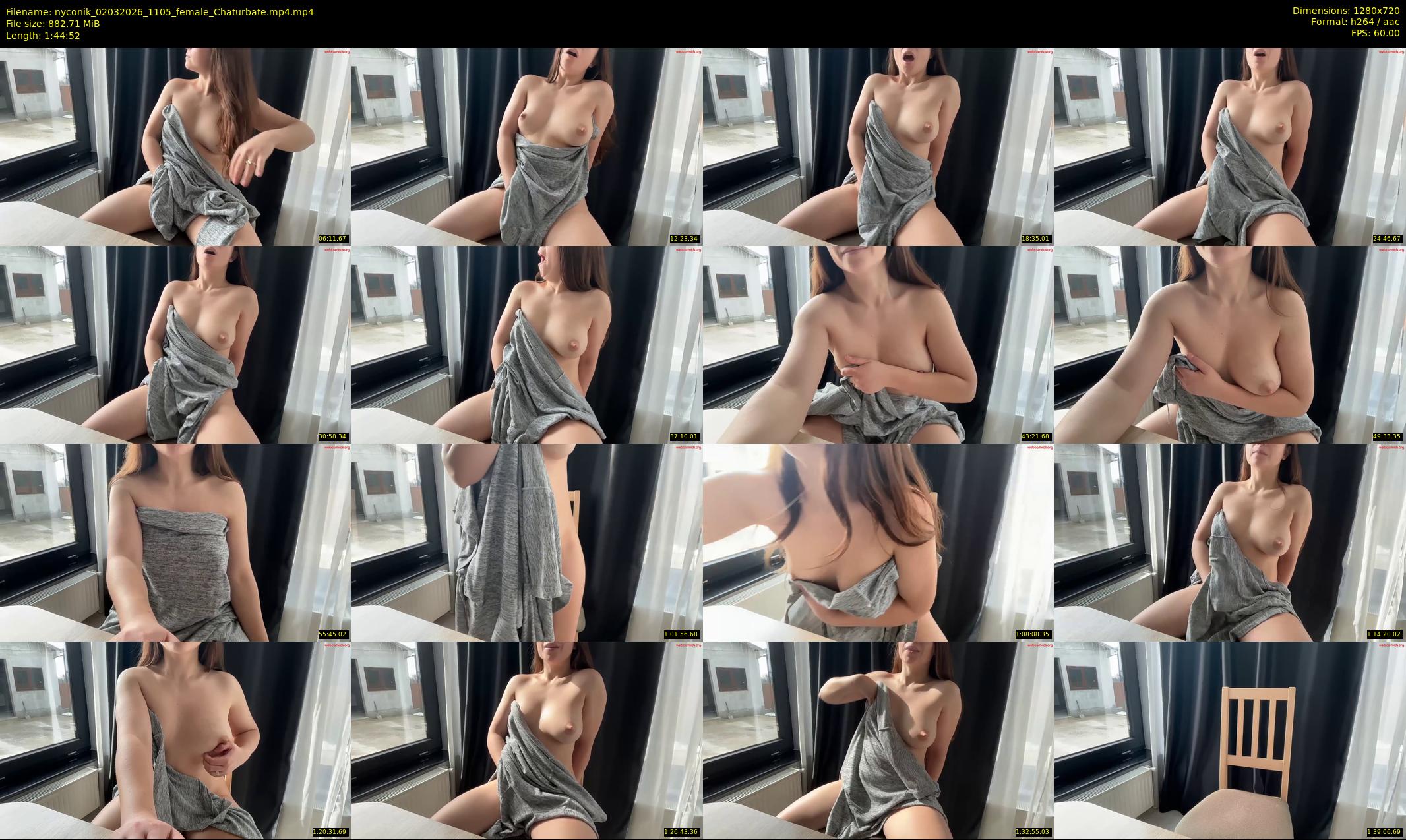 nyconik — 105 minute Chaturbate female cam show recording, 720p, Mar 2, 2026