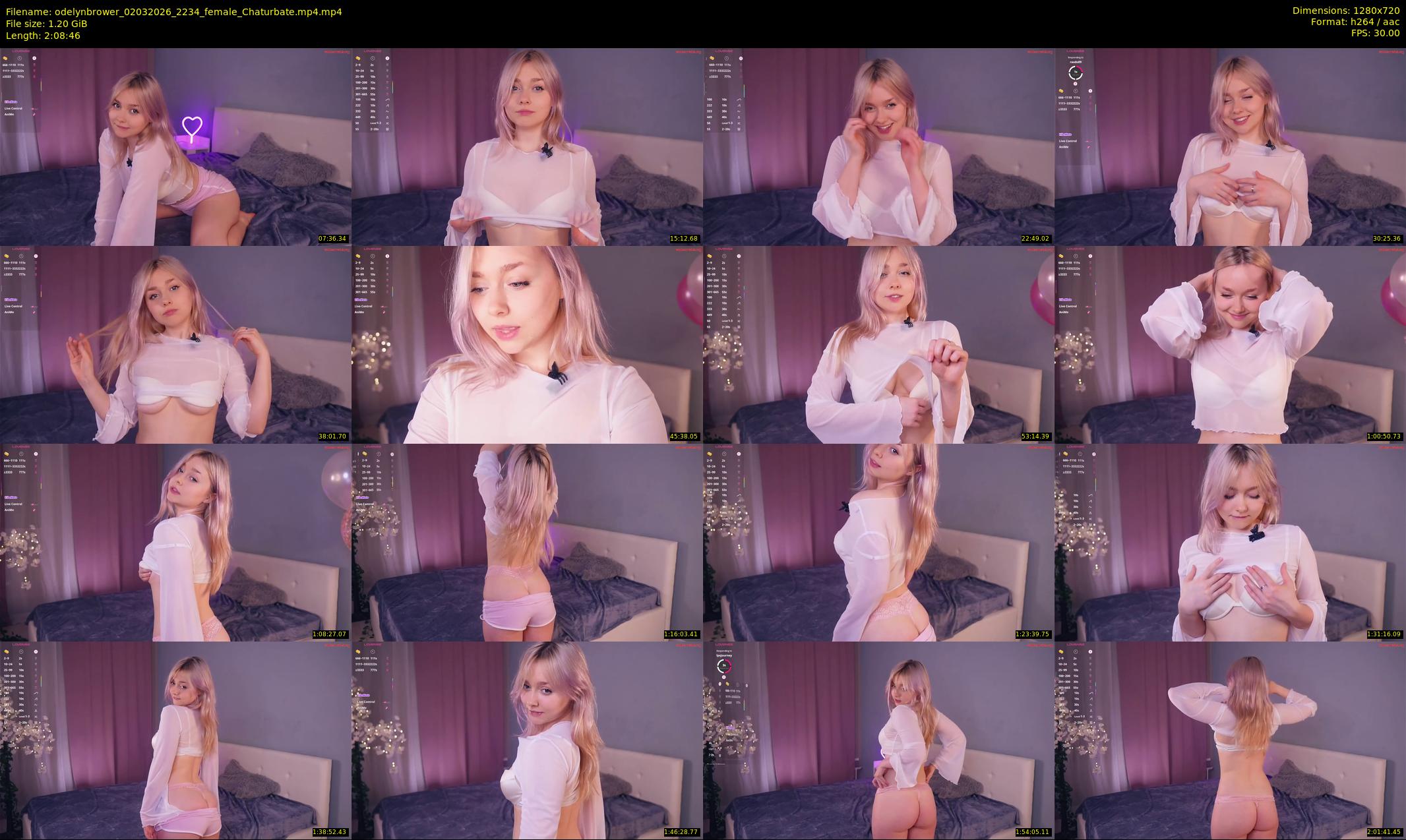 odelynbrower — 129 minute Chaturbate female cam show recording, 720p, Mar 2, 2026