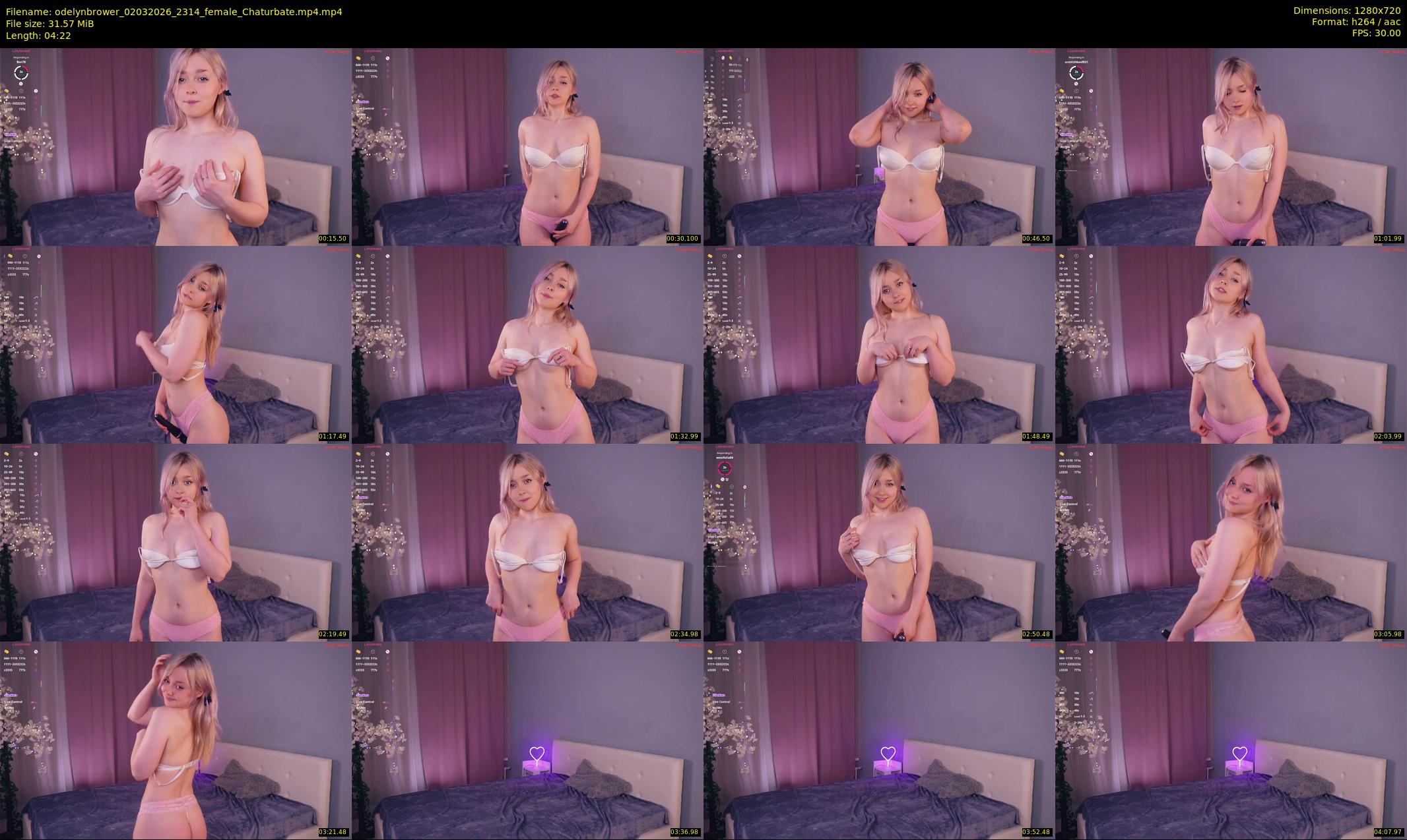 odelynbrower — 5 minute Chaturbate female cam show recording, 720p, Mar 2, 2026