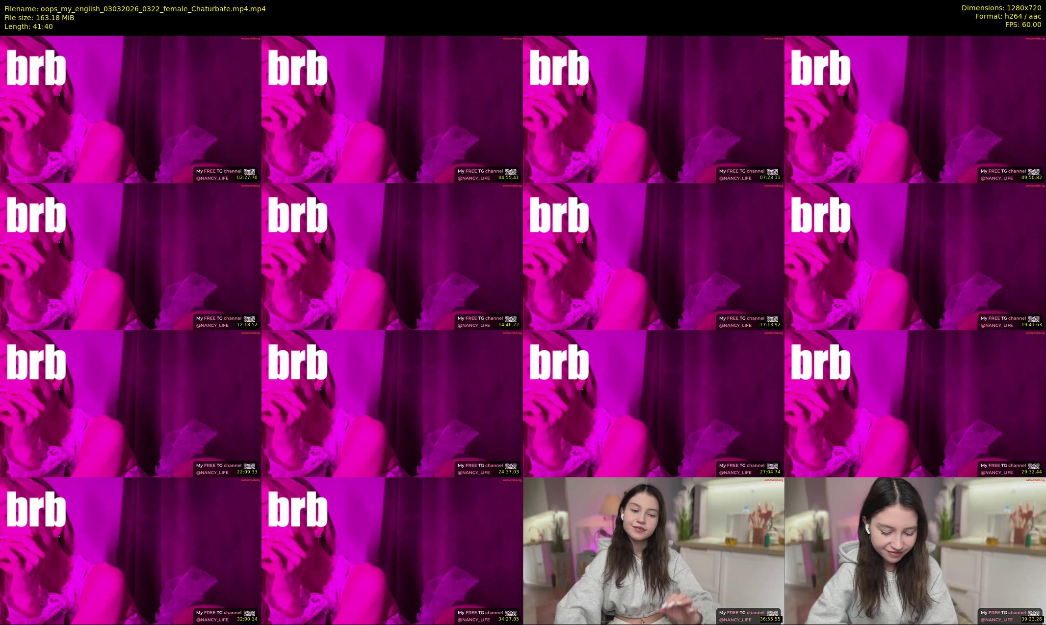 oops_my_english — 42 minute Chaturbate female cam show recording, 720p, Mar 3, 2026