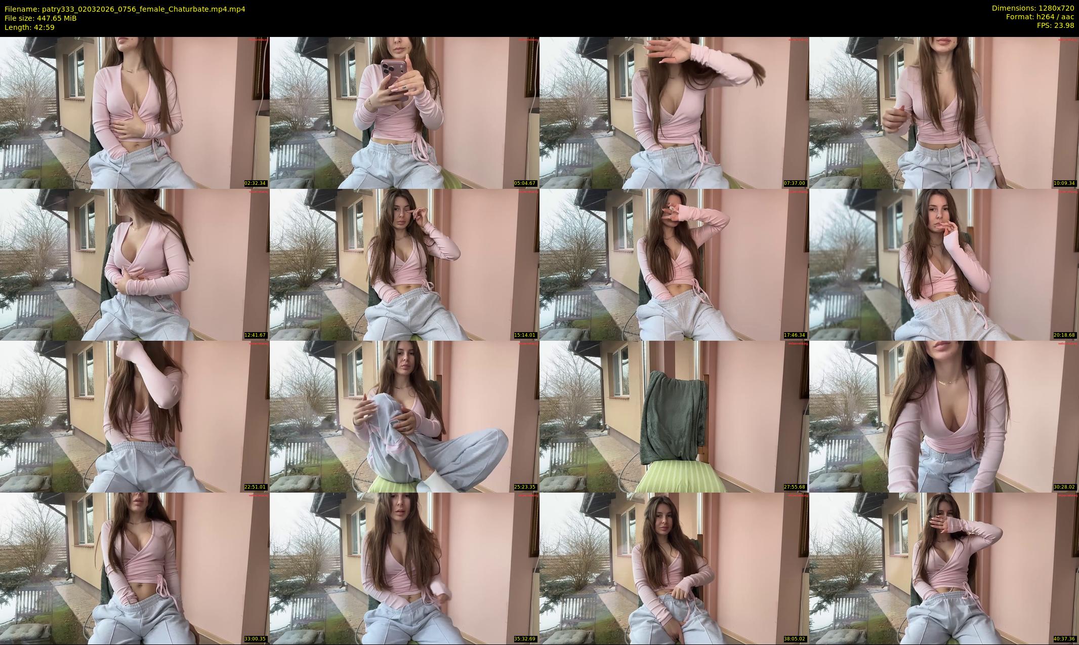 patry333 — 43 minute Chaturbate female cam show recording, 720p, Mar 2, 2026