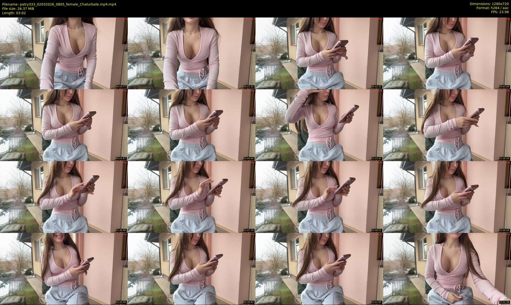 patry333 — 4 minute Chaturbate female cam show recording, 720p, Mar 2, 2026