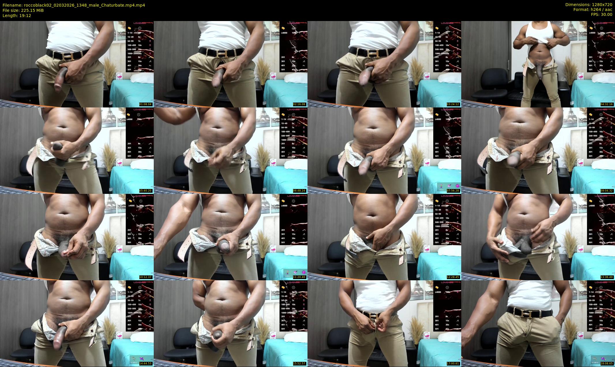 roccoblack02 — 20 minute Chaturbate male cam show recording, 720p, Mar 2, 2026