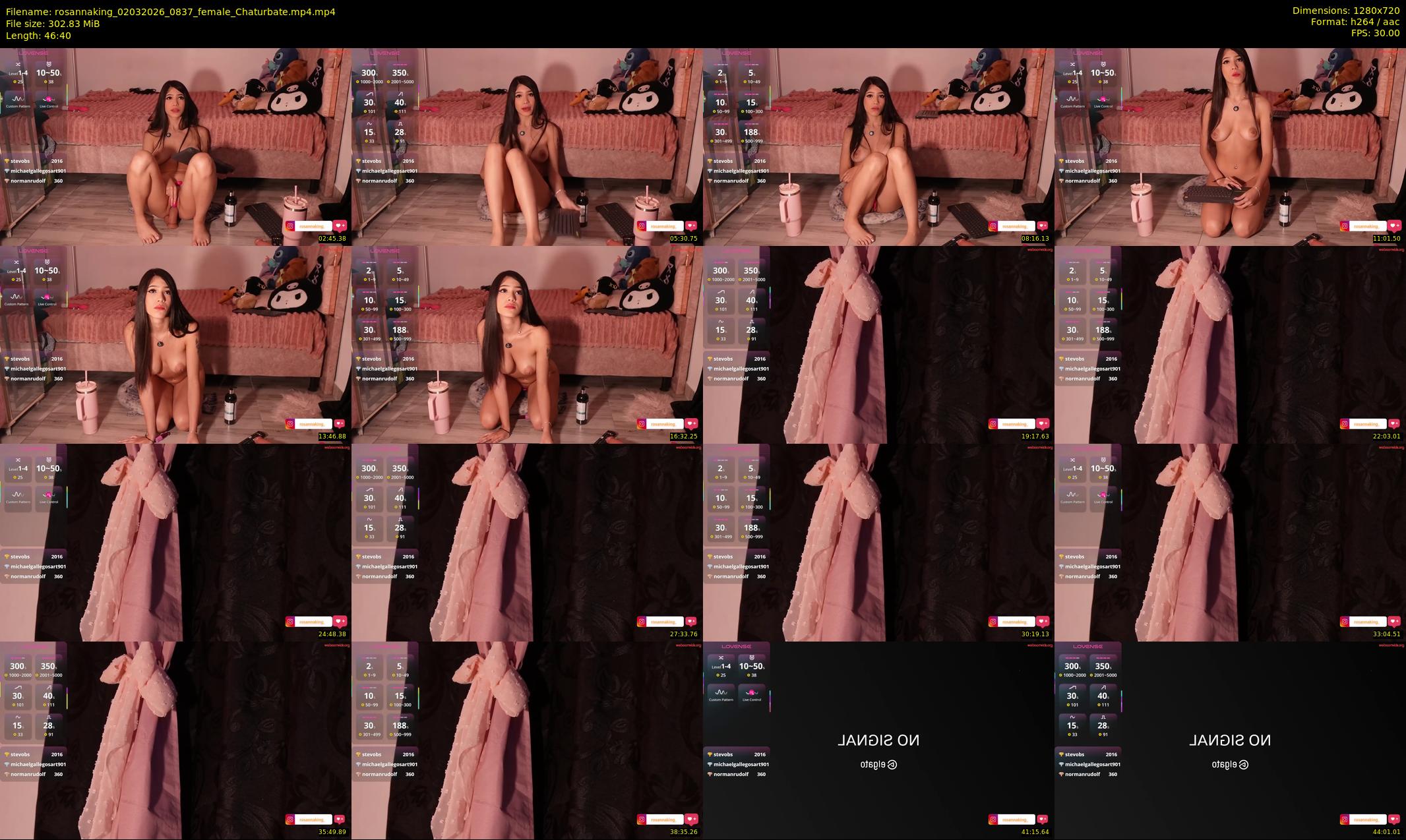 rosannaking — 47 minute Chaturbate female cam show recording, 720p, Mar 2, 2026