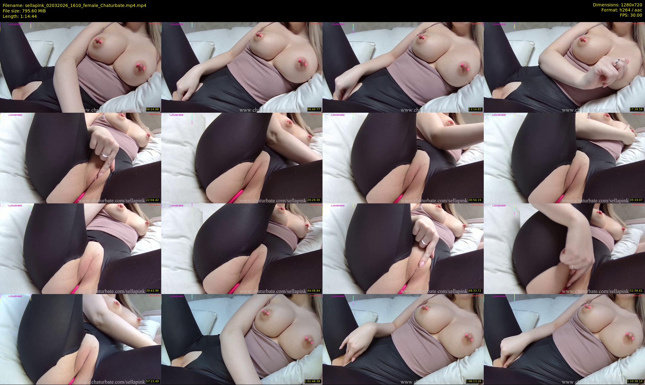 sellapink — 75 minute Chaturbate female cam show recording, 720p, Mar 2, 2026