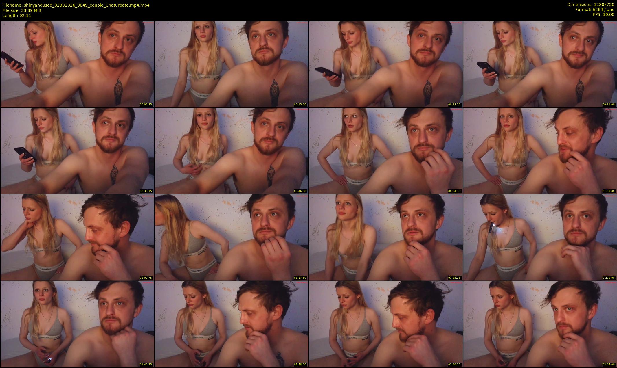 shinyandused — 3 minute Chaturbate couple cam show recording, 720p, Mar 2, 2026