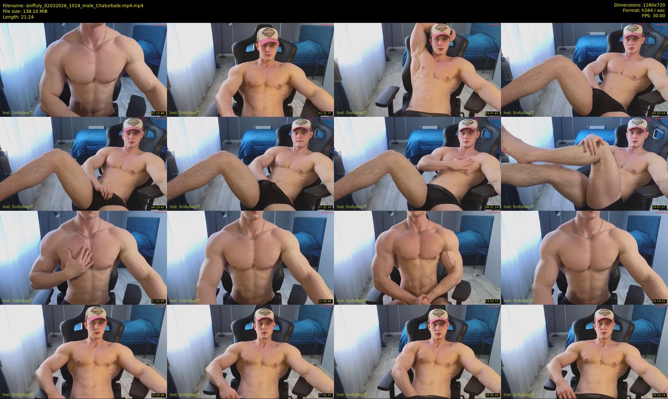 sinffuly — 22 minute Chaturbate male cam show recording, 720p, Mar 2, 2026