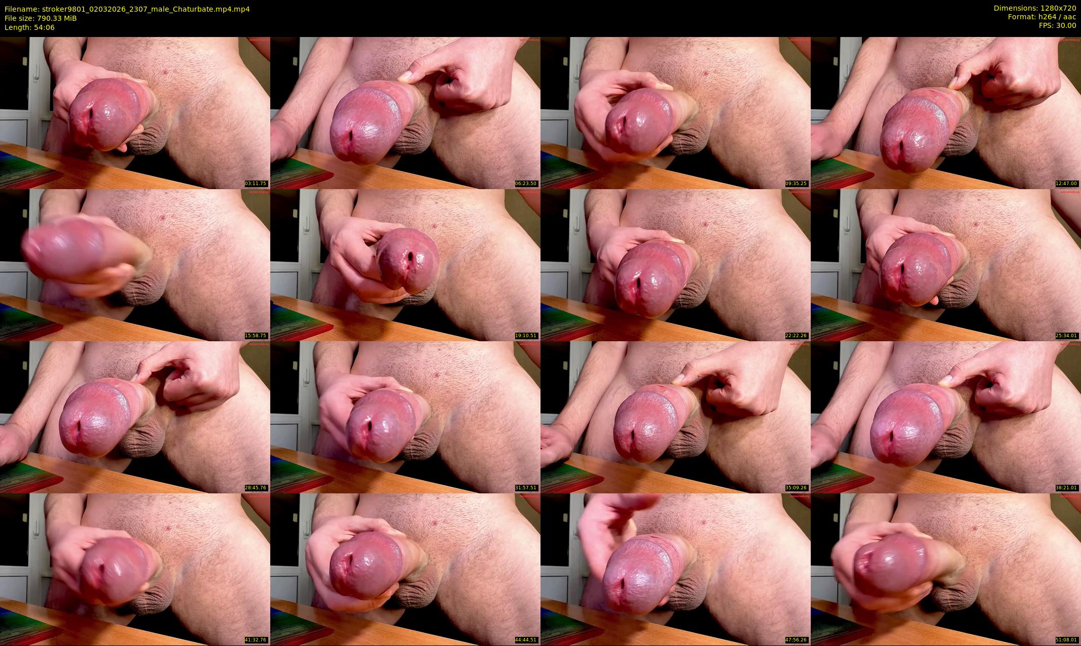 stroker9801 — 55 minute Chaturbate male cam show recording, 720p, Mar 2, 2026