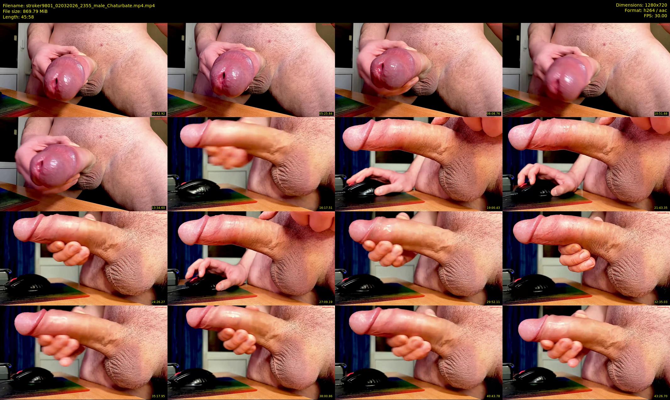 stroker9801 — 46 minute Chaturbate male cam show recording, 720p, Mar 2, 2026