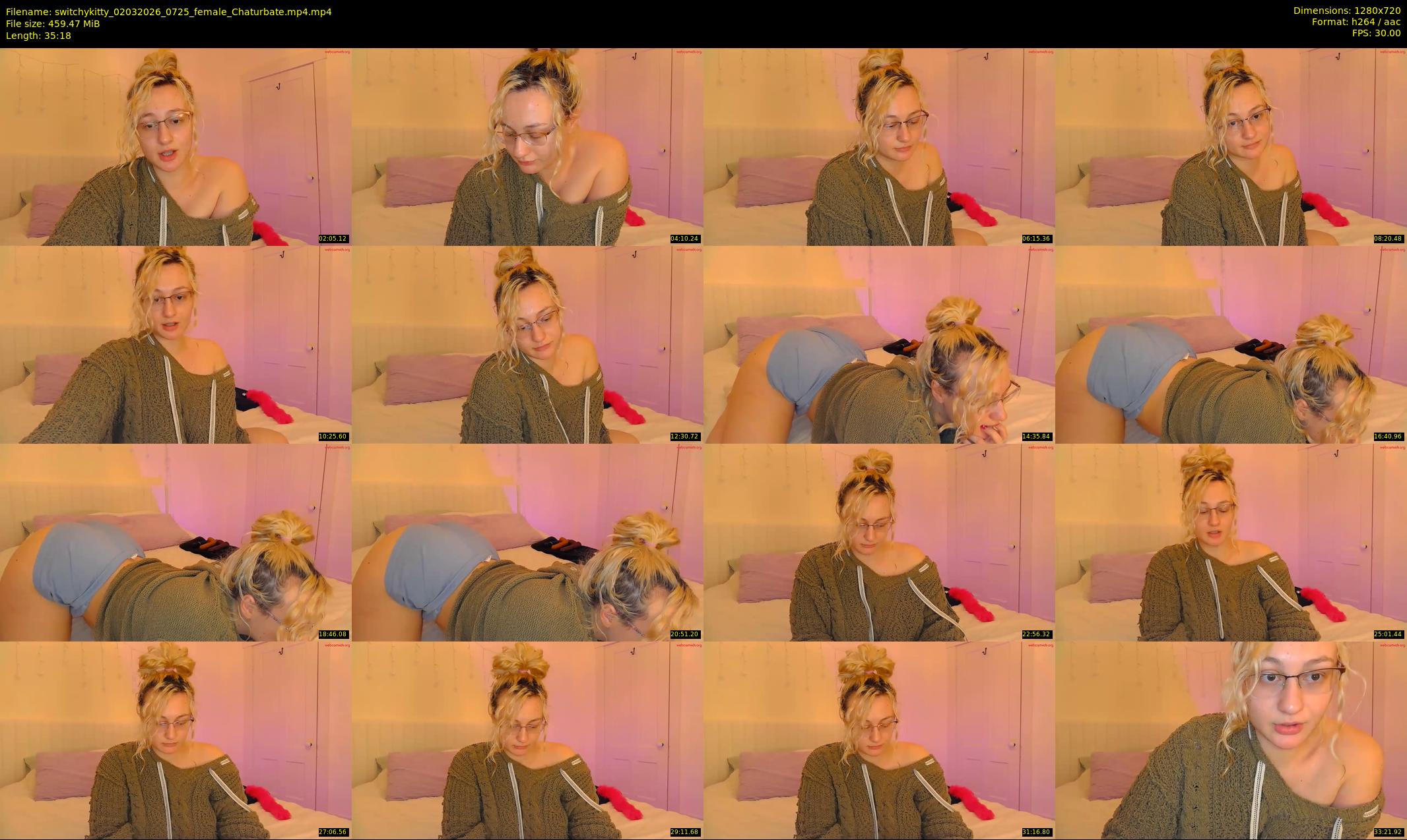 switchykitty — 36 minute Chaturbate female cam show recording, 720p, Mar 2, 2026
