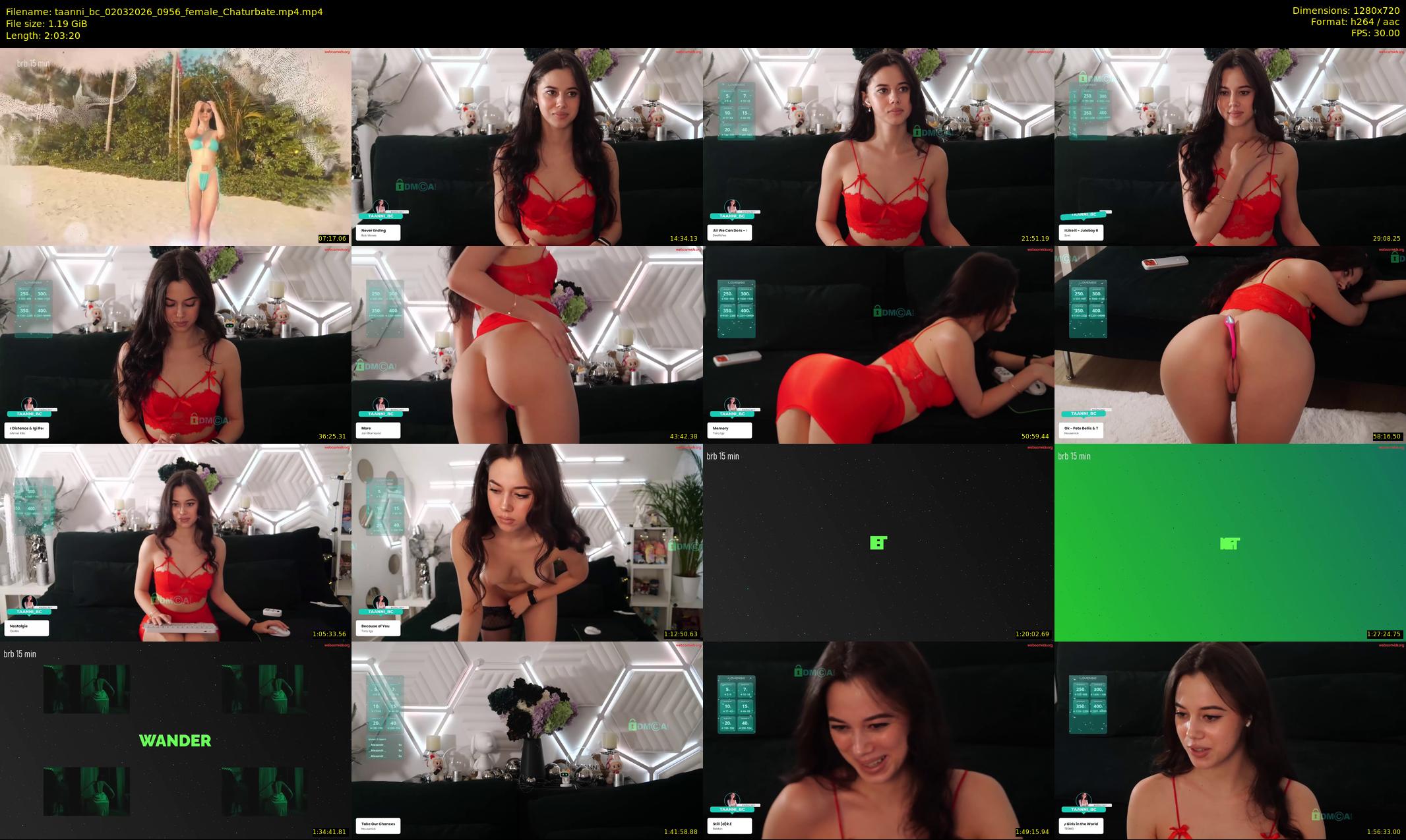 taanni_bc — 124 minute Chaturbate female cam show recording, 720p, Mar 2, 2026