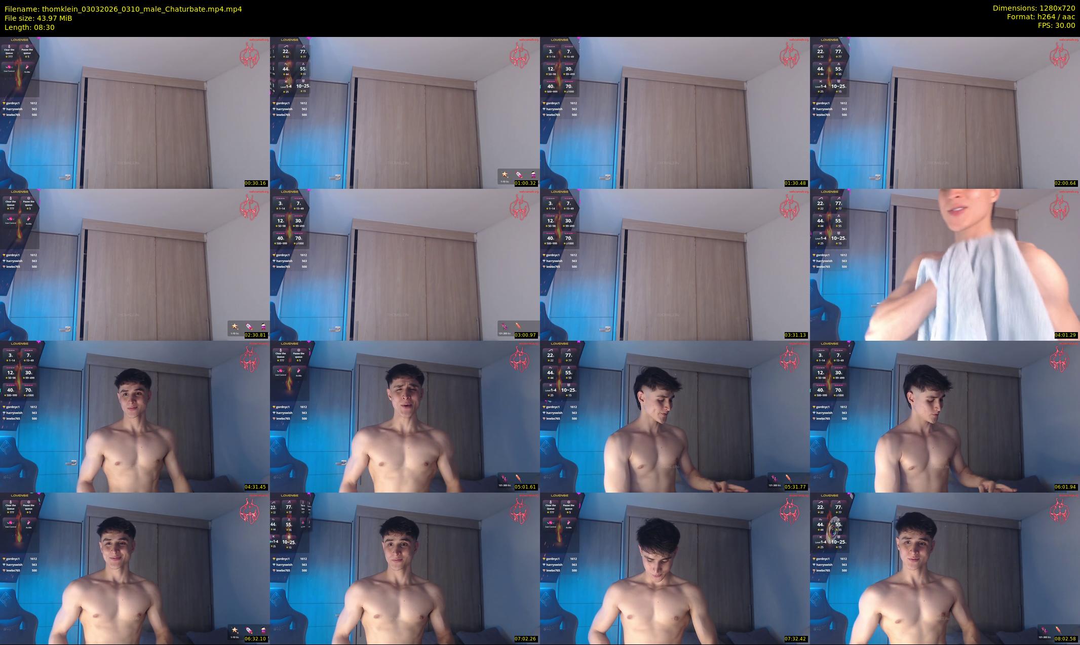 thomklein — 9 minute Chaturbate male cam show recording, 720p, Mar 3, 2026