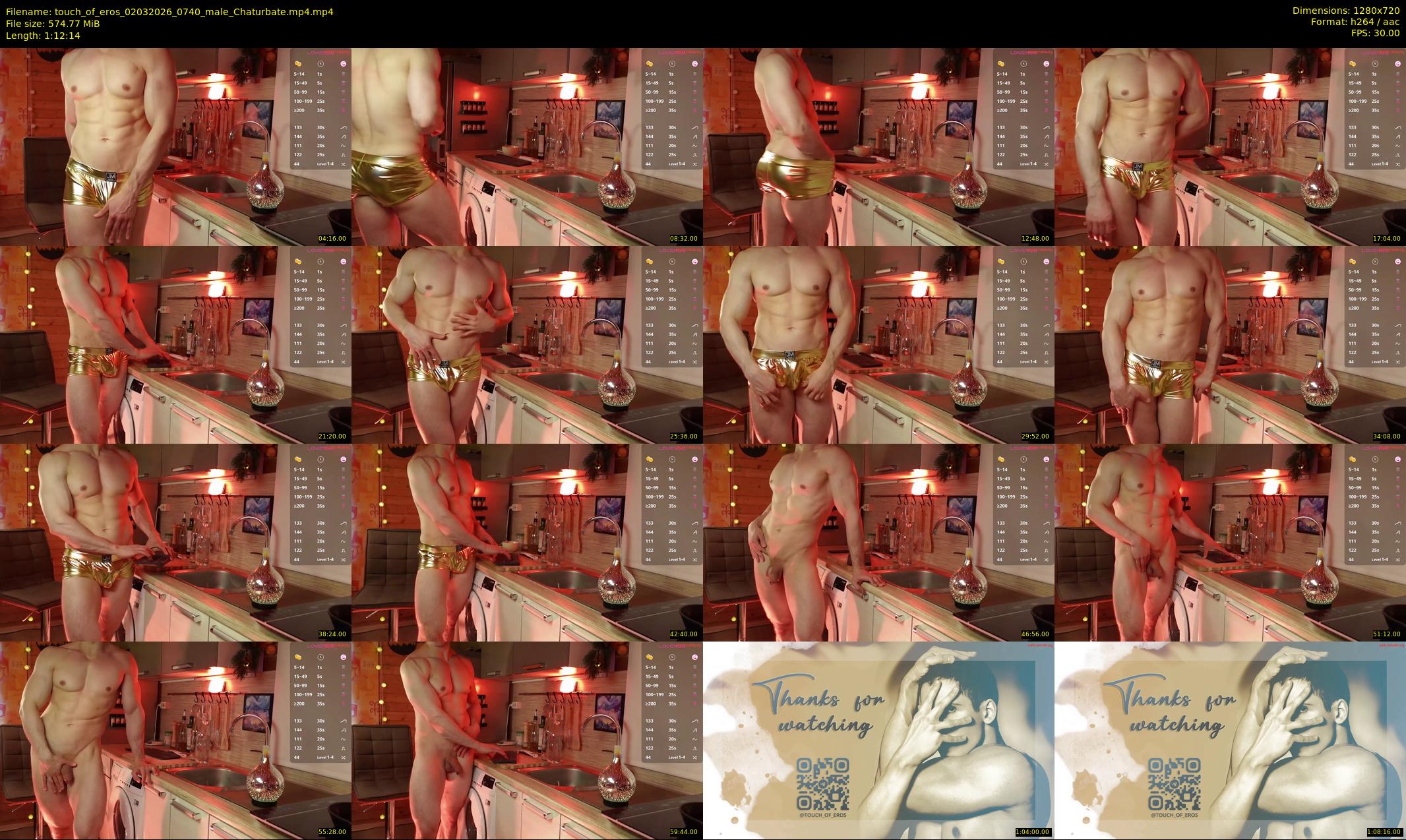 touch_of_eros — 73 minute Chaturbate male cam show recording, 720p, Mar 2, 2026