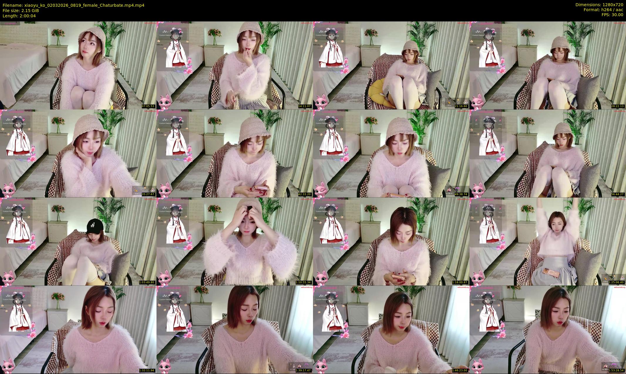 xiaoyu_ko — 121 minute Chaturbate female cam show recording, 720p, Mar 2, 2026