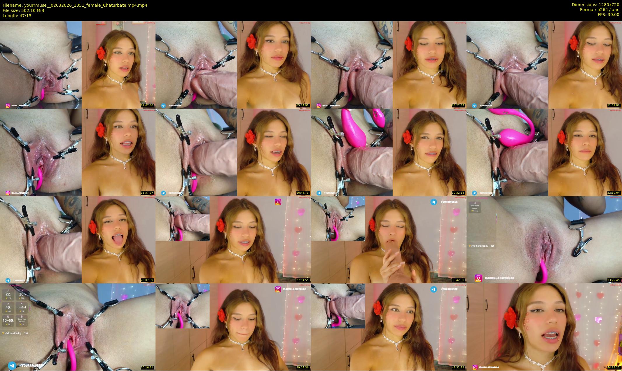 yourrmuse_ — 48 minute Chaturbate female cam show recording, 720p, Mar 2, 2026