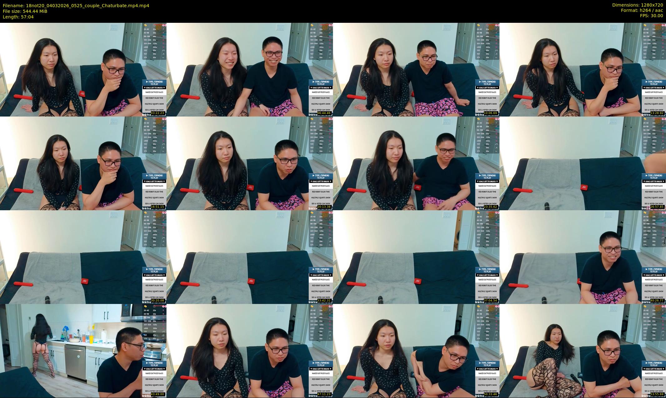 18not20 — 58 minute Chaturbate couple cam show recording, 720p, Mar 4, 2026