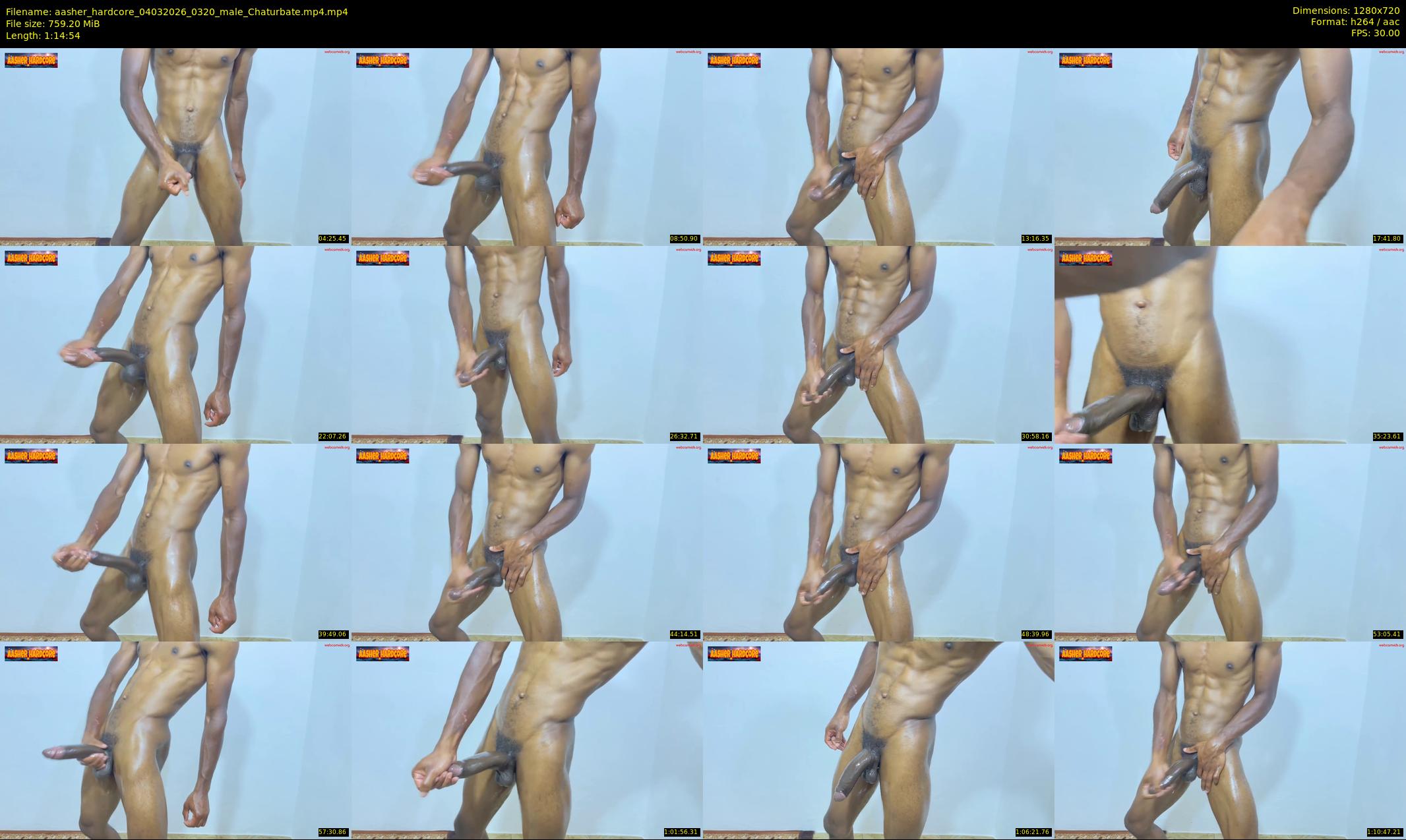 aasher_hardcore — 75 minute Chaturbate male cam show recording, 720p, Mar 4, 2026