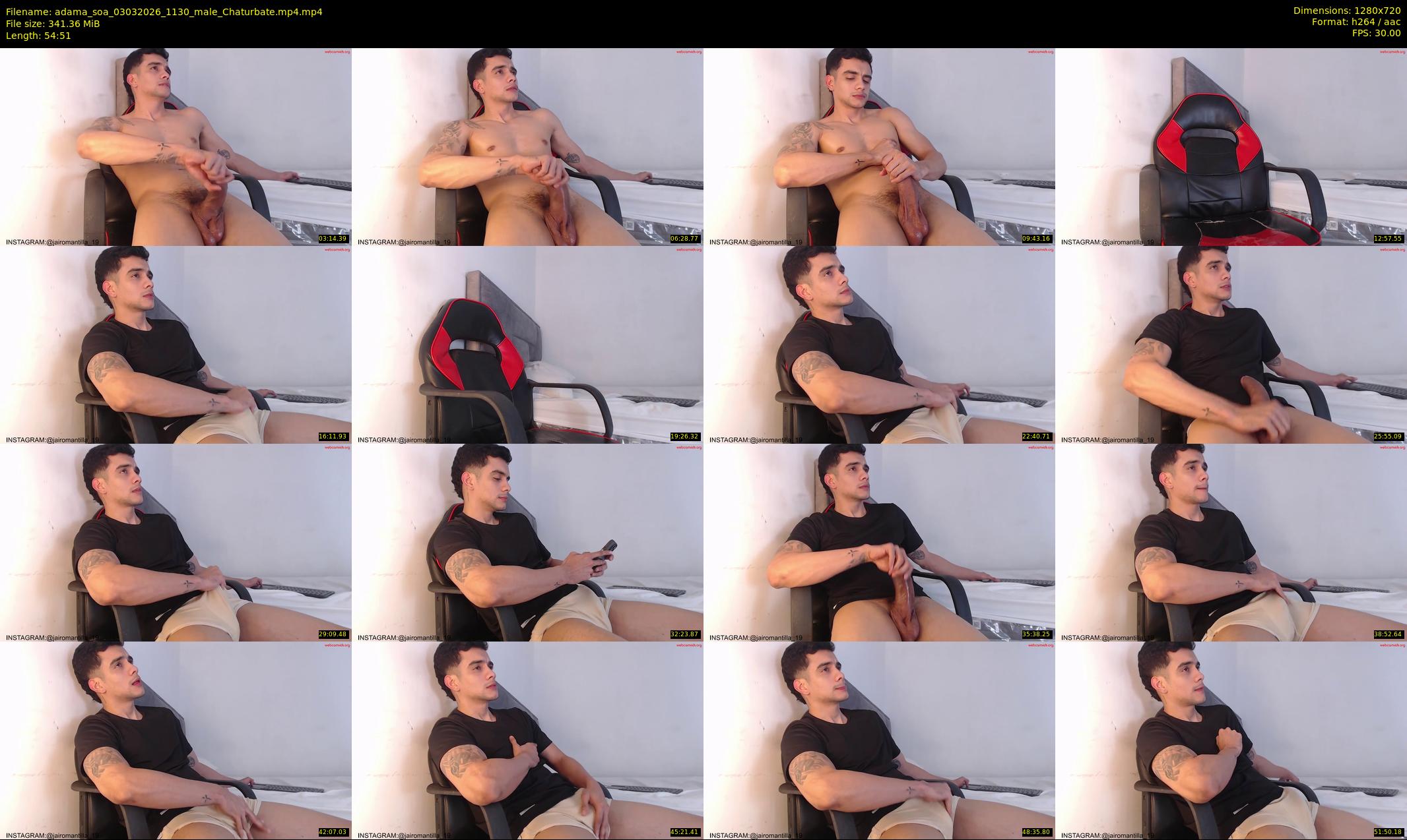 adama_soa — 55 minute Chaturbate male cam show recording, 720p, Mar 3, 2026
