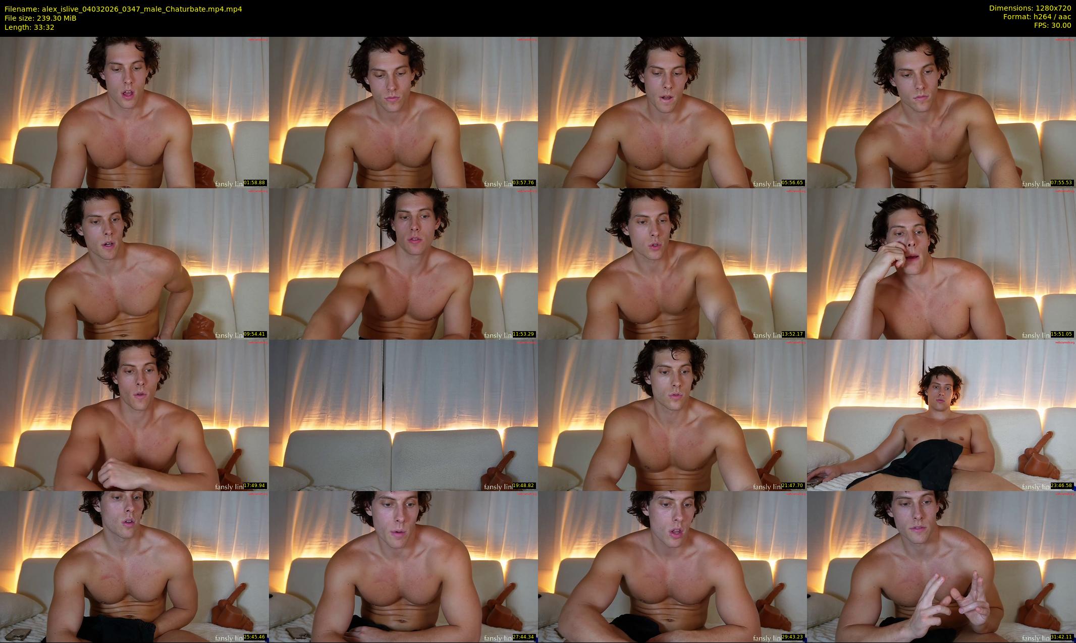 alex_islive — 34 minute Chaturbate male cam show recording, 720p, Mar 4, 2026