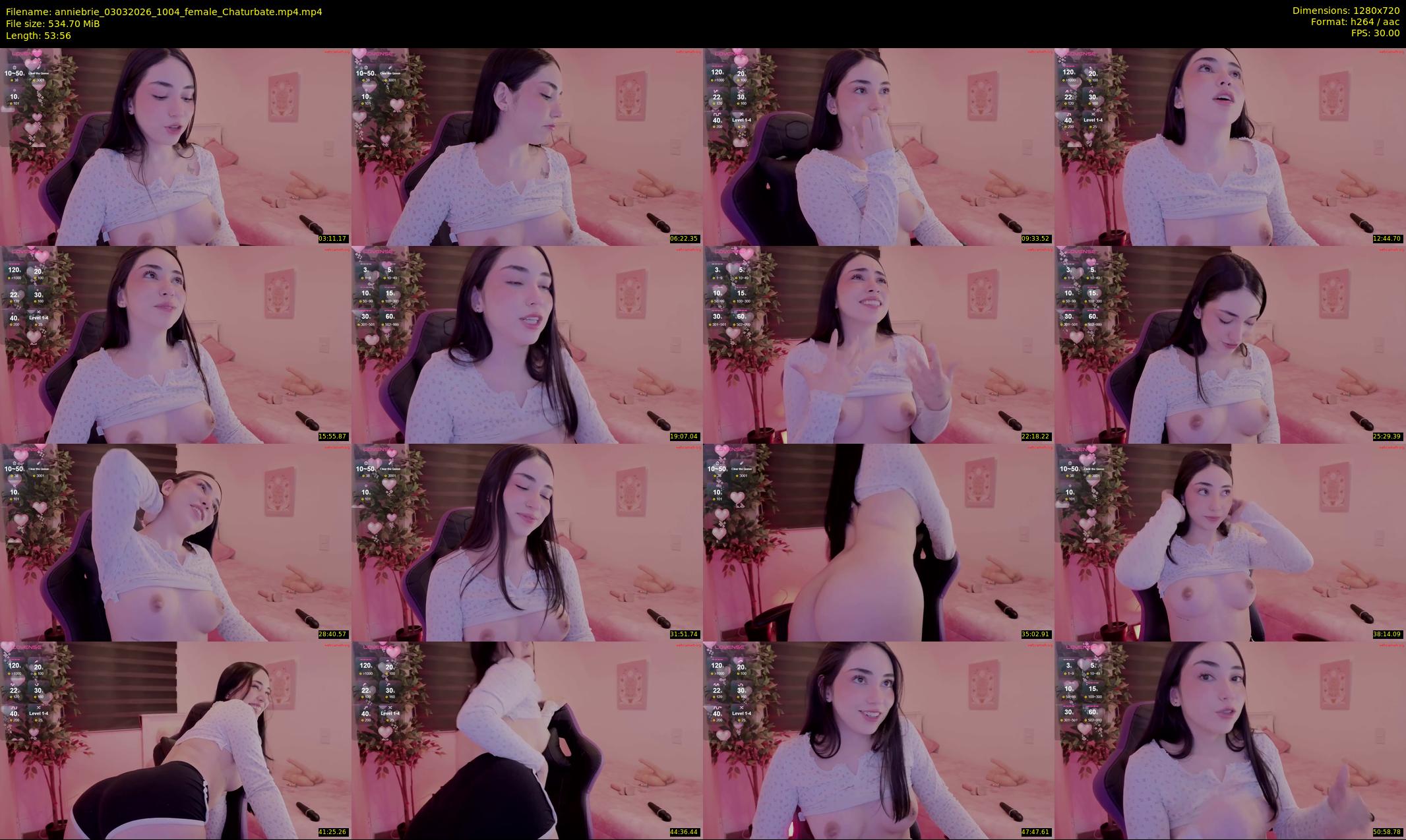 anniebrie — 54 minute Chaturbate female cam show recording, 720p, Mar 3, 2026