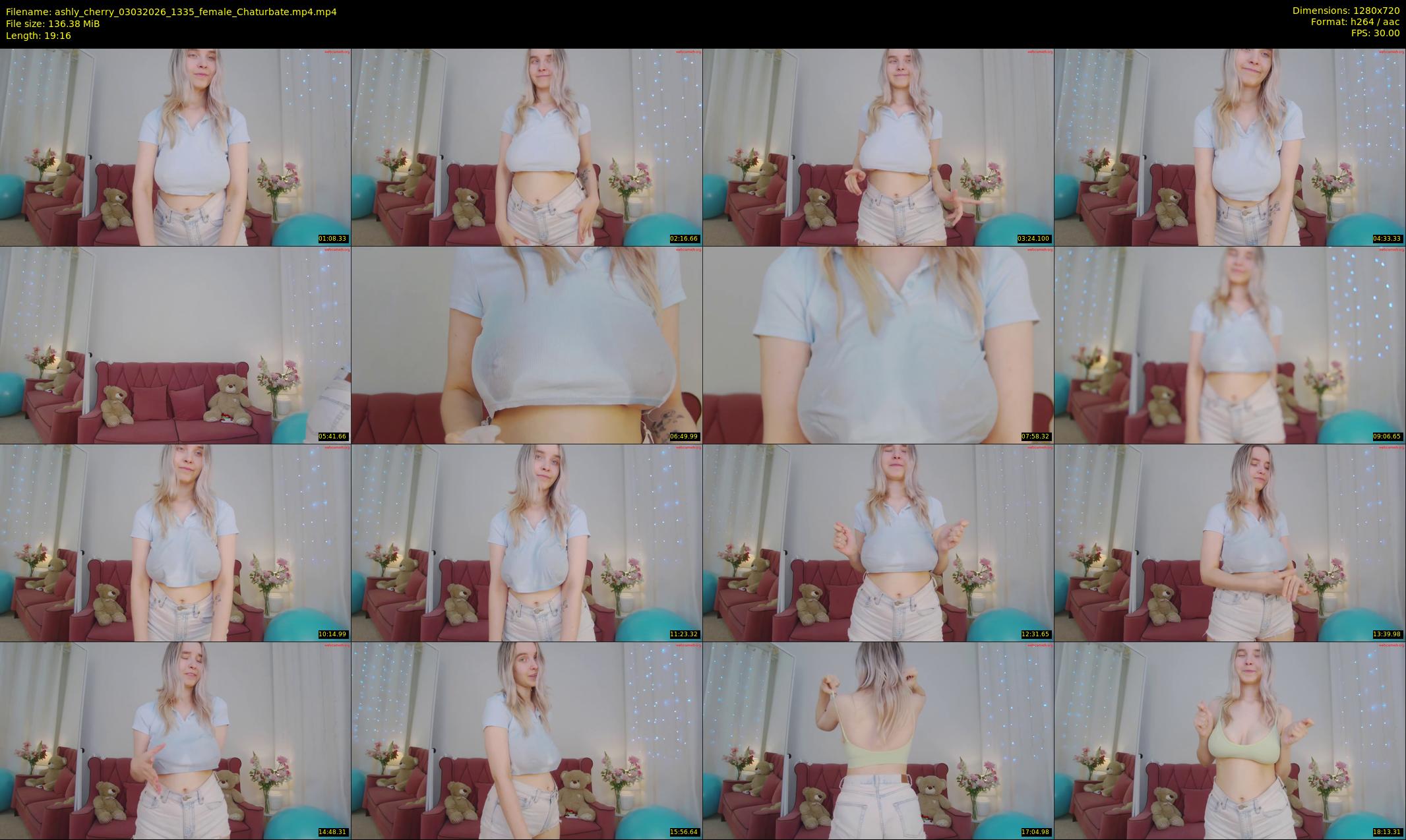 ashly_cherry — 20 minute Chaturbate female cam show recording, 720p, Mar 3, 2026