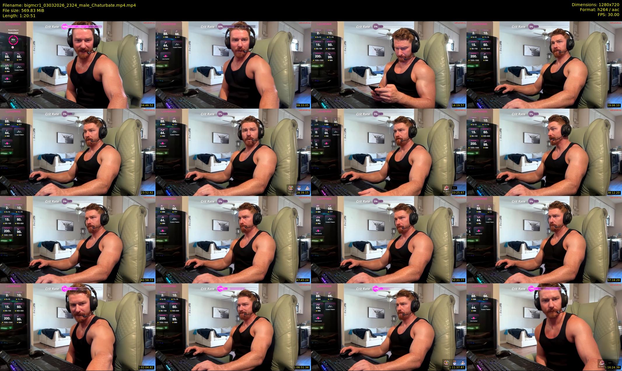 bigmcr1 — 81 minute Chaturbate male cam show recording, 720p, Mar 3, 2026