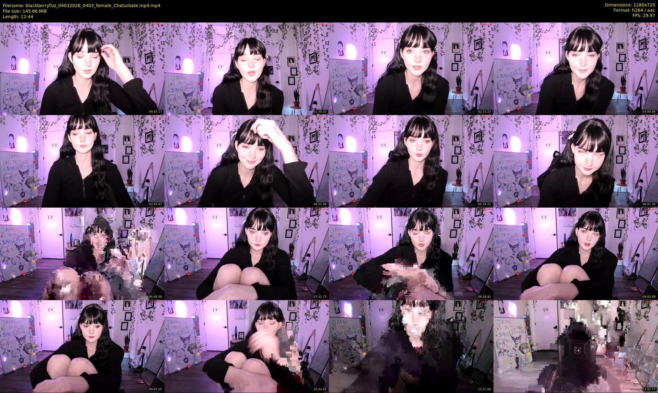 blackberryfizz — 13 minute Chaturbate female cam show recording, 720p, Mar 4, 2026