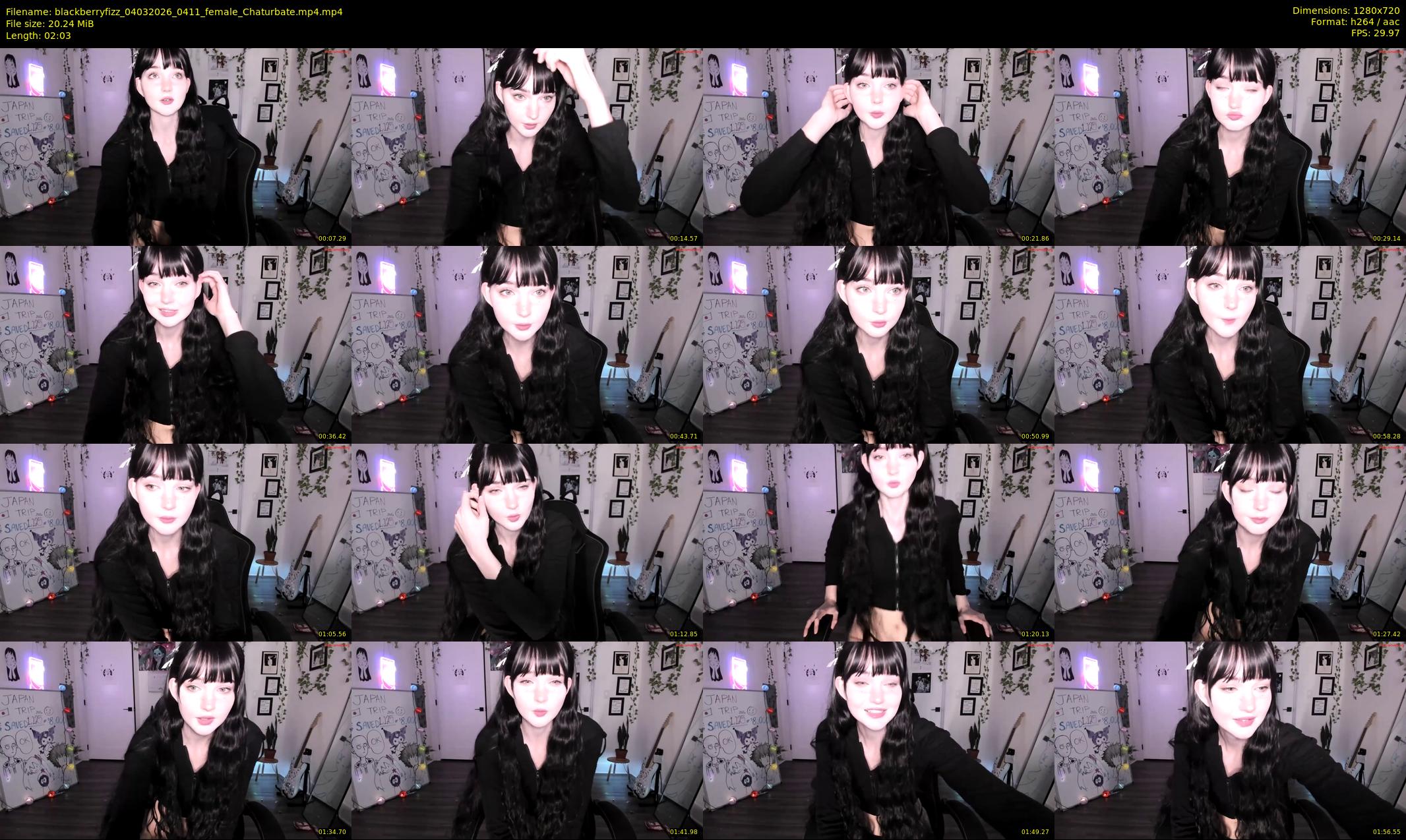 blackberryfizz — 3 minute Chaturbate female cam show recording, 720p, Mar 4, 2026
