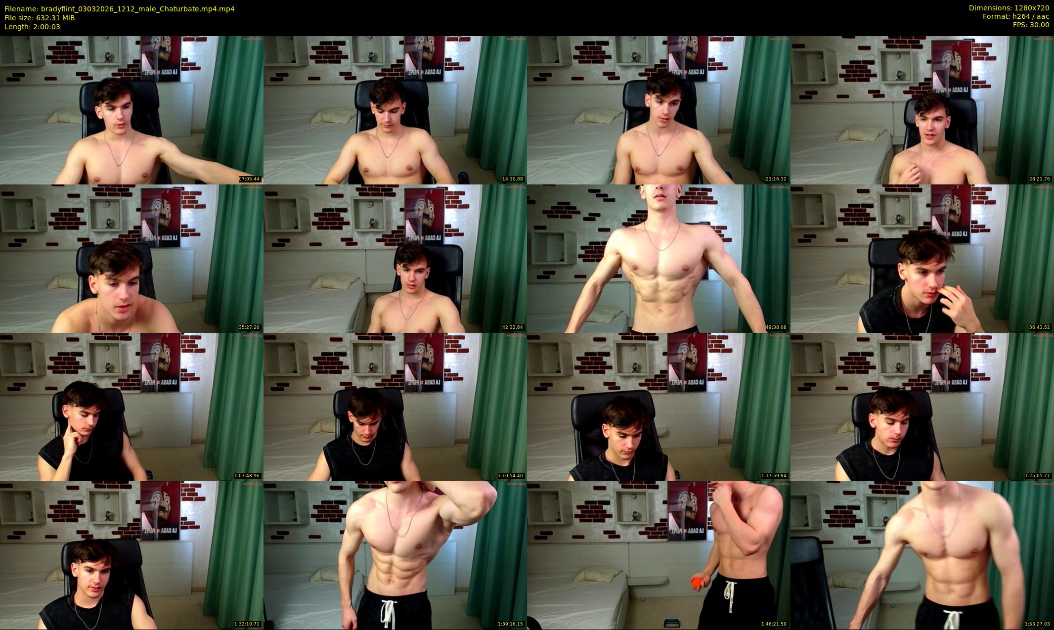 bradyflint — 121 minute Chaturbate male cam show recording, 720p, Mar 3, 2026
