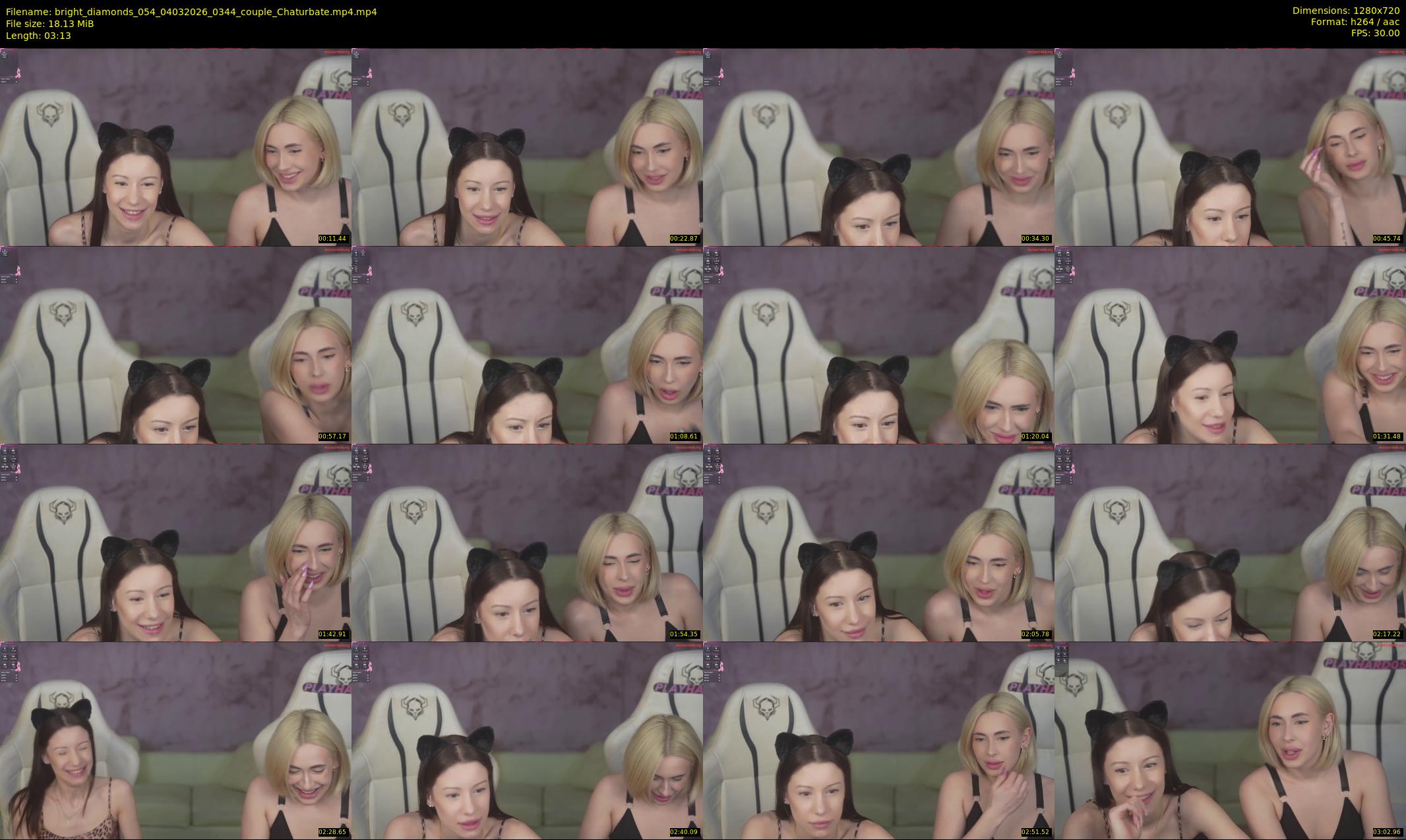 bright_diamonds_054 — 4 minute Chaturbate couple cam show recording, 720p, Mar 4, 2026