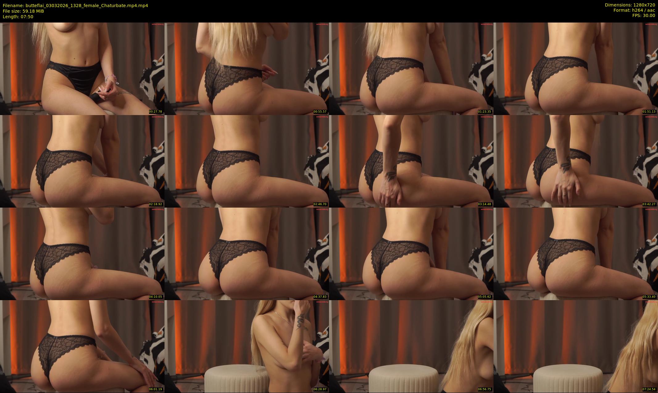 butteflai — 8 minute Chaturbate female cam show recording, 720p, Mar 3, 2026