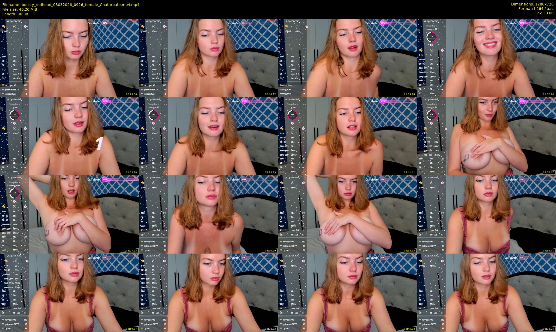 buusty_redhead — 7 minute Chaturbate female cam show recording, 720p, Mar 3, 2026