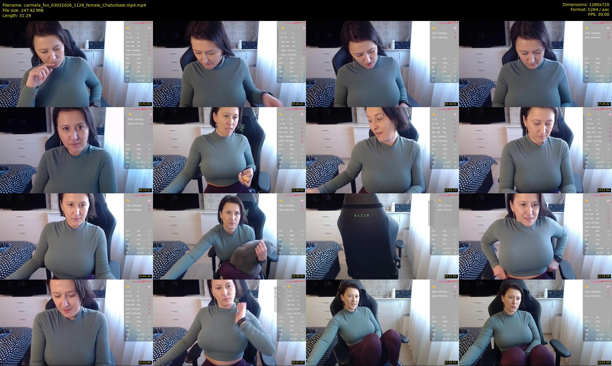 carmela_fox — 32 minute Chaturbate female cam show recording, 720p, Mar 3, 2026