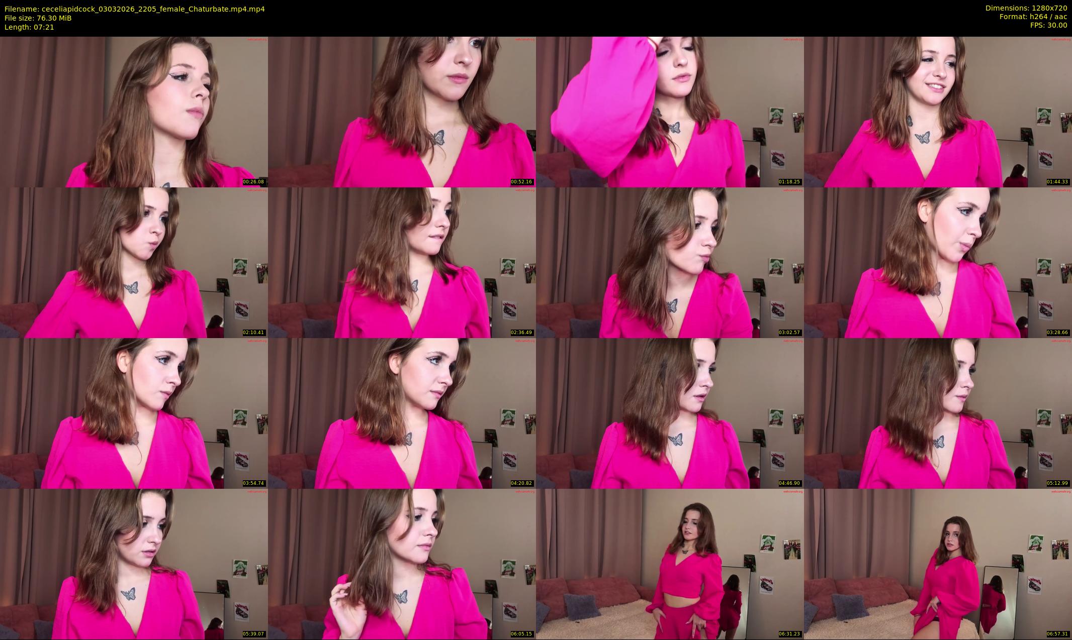 ceceliapidcock — 8 minute Chaturbate female cam show recording, 720p, Mar 3, 2026