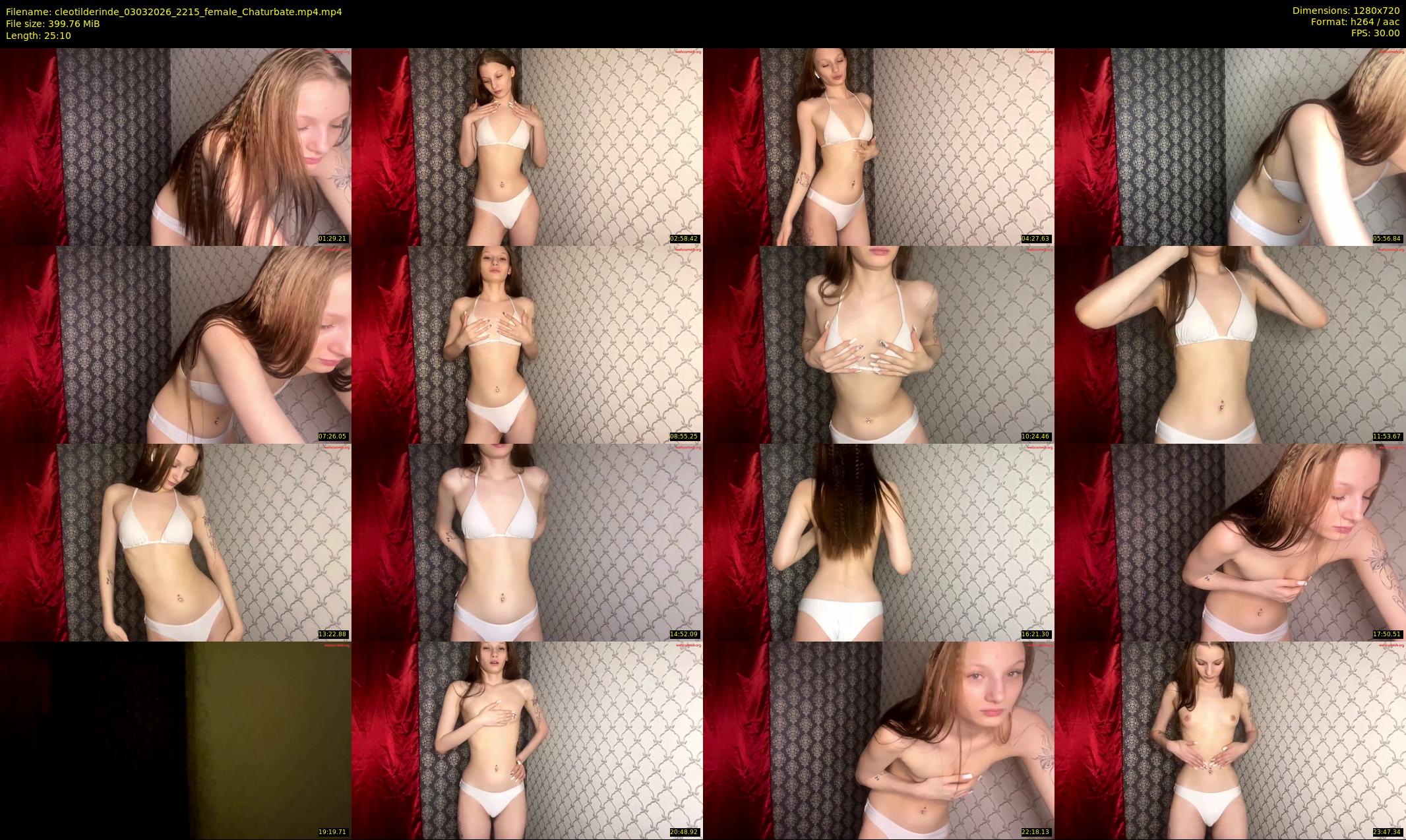 cleotilderinde — 26 minute Chaturbate female cam show recording, 720p, Mar 3, 2026